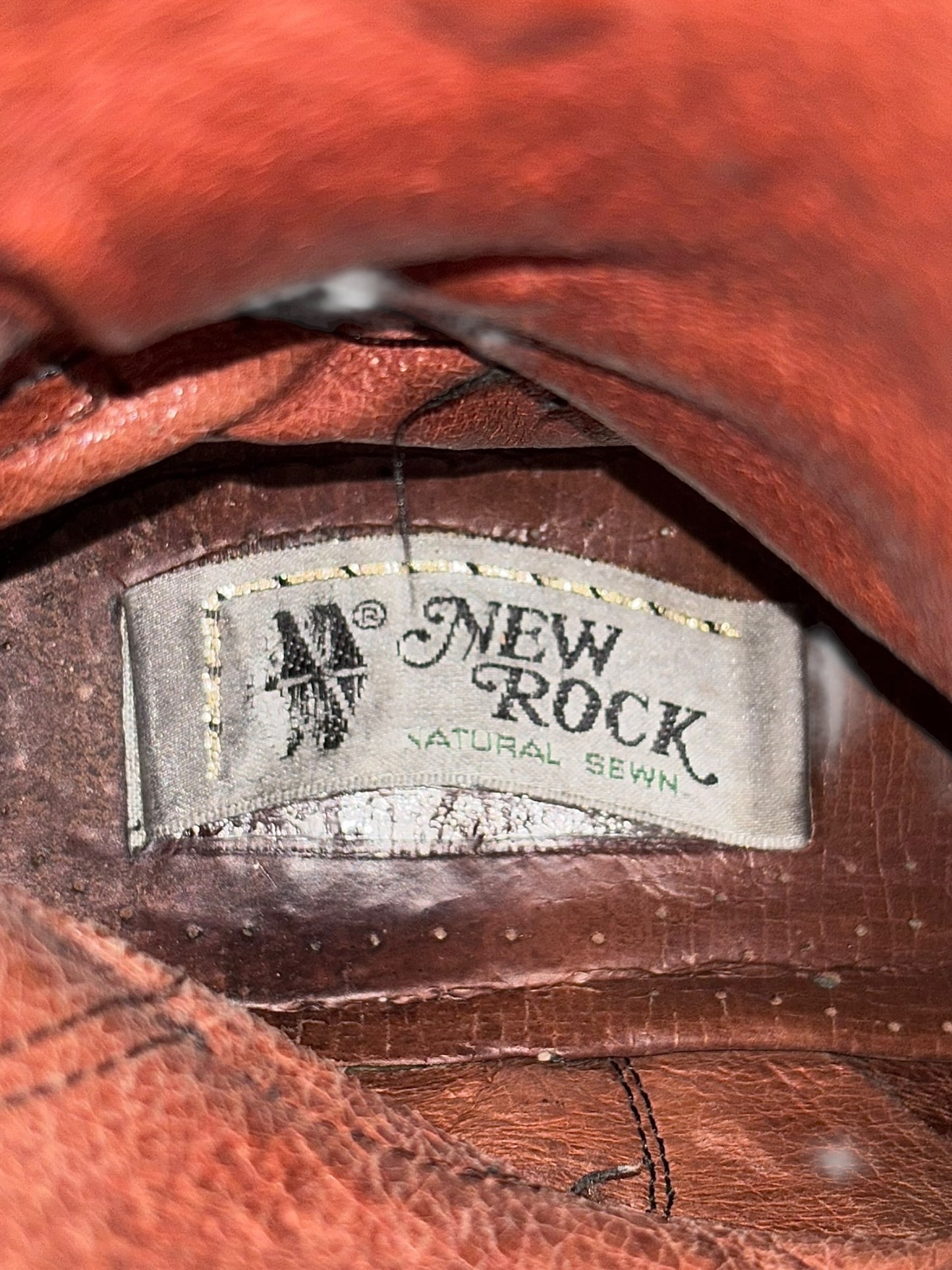 Vintage New Rock leather mid-calf boots size 38