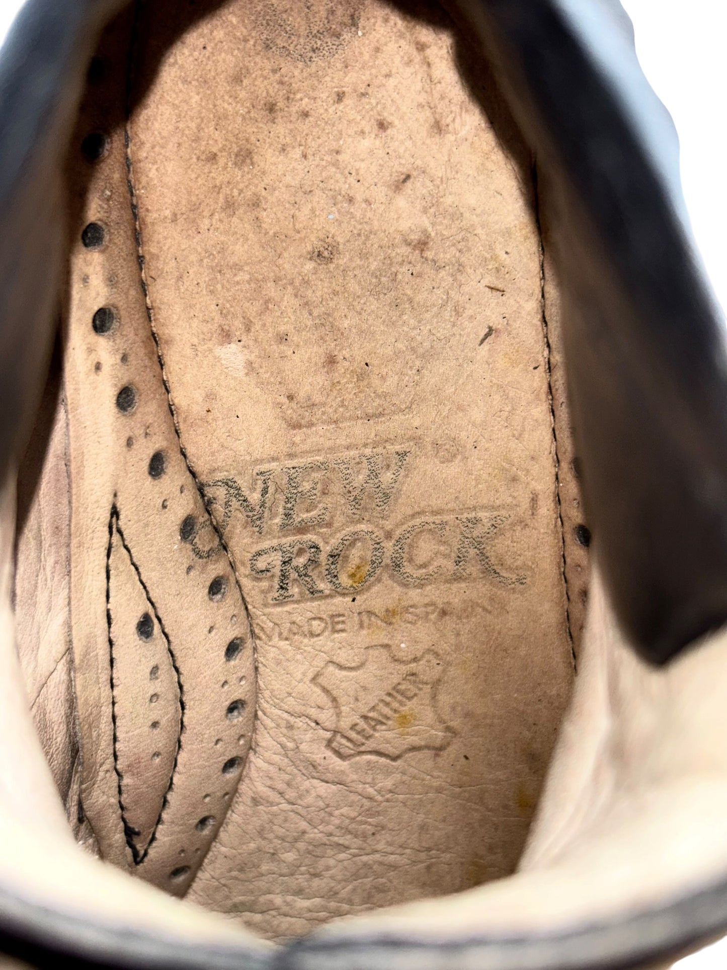 Vintage New Rock terminator velcro platform boots