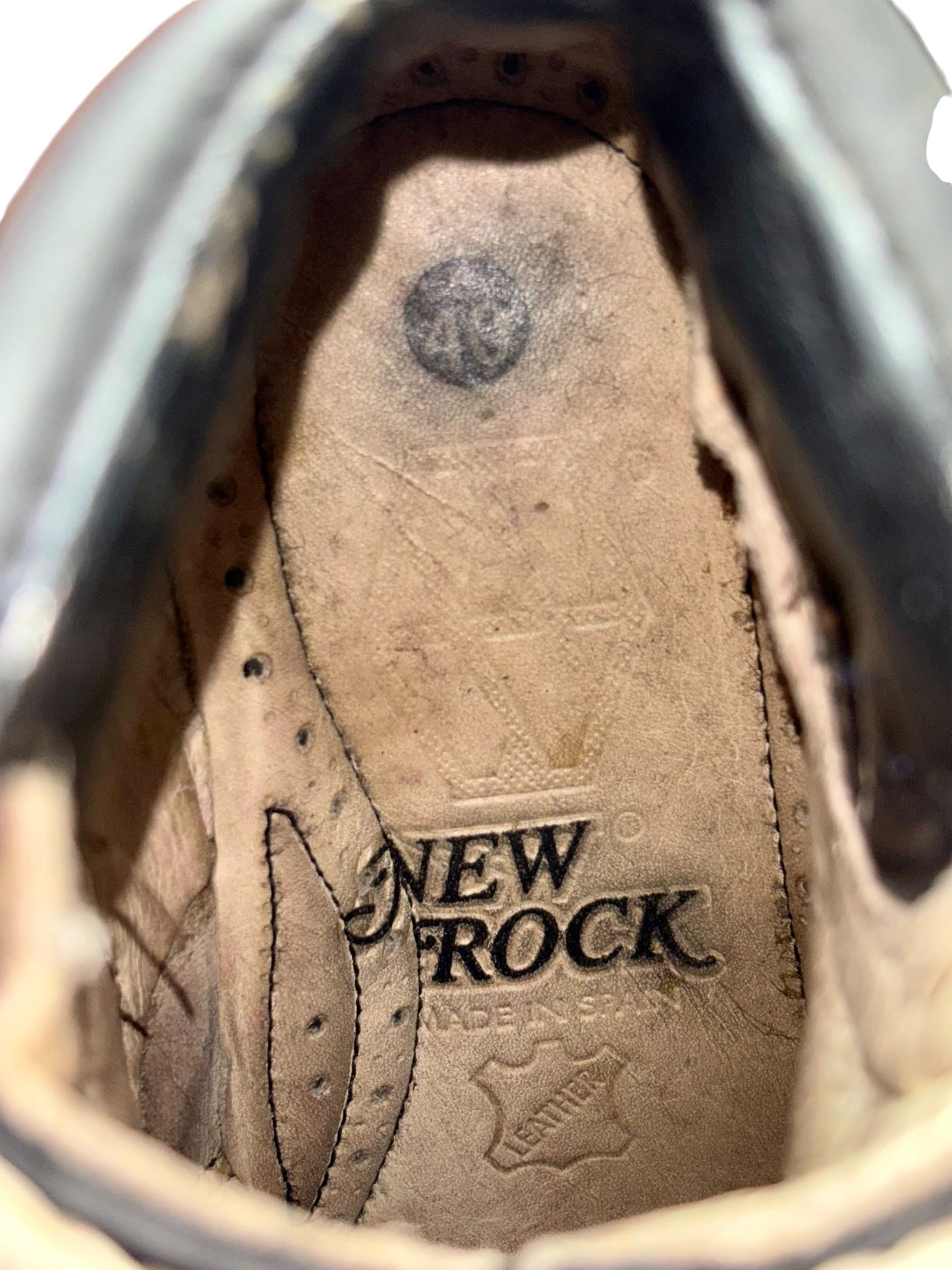 Vintage New Rock brown terminator platform boots