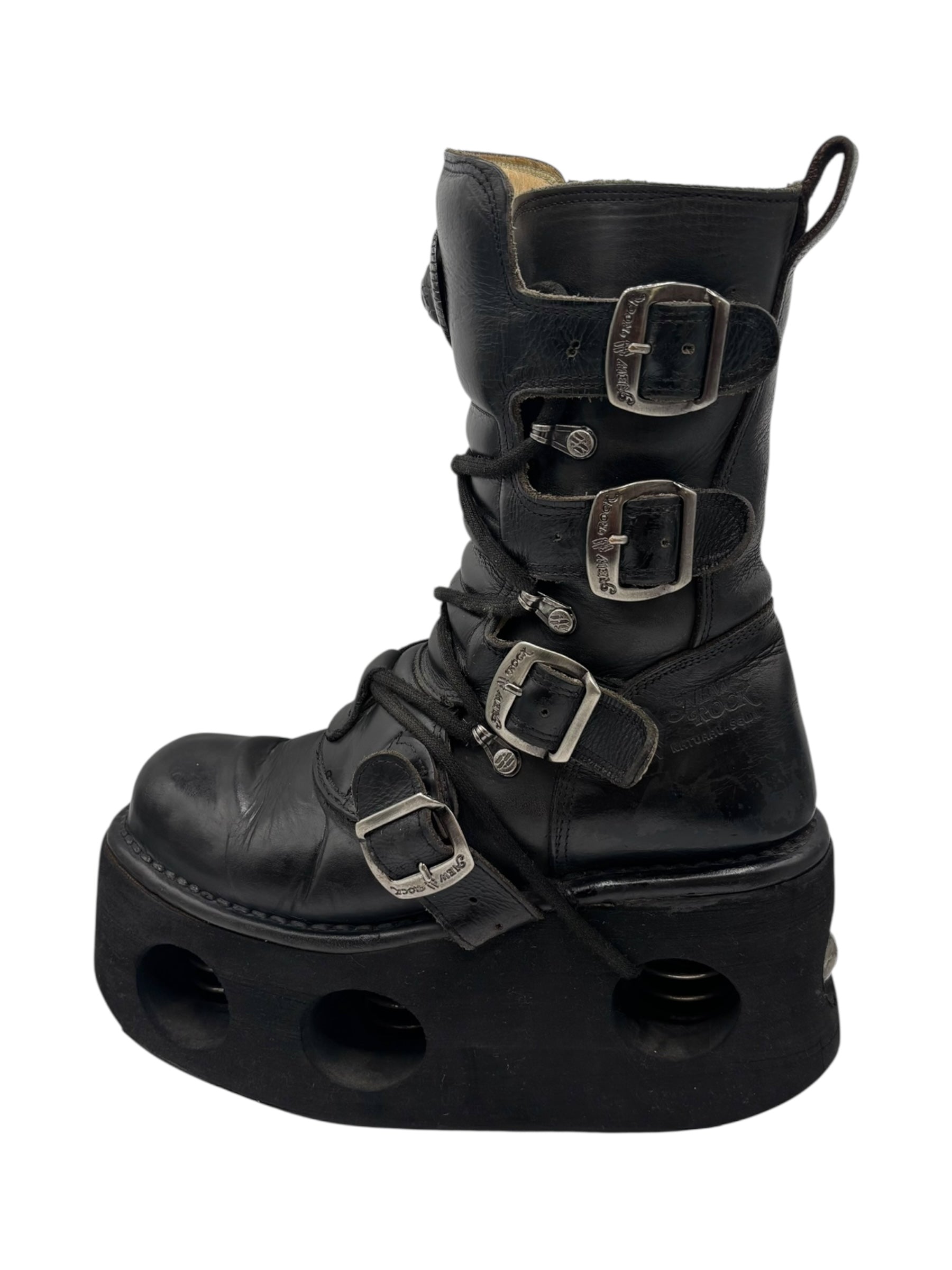 Vintage 90s New Rock neptuno platform boots size 37