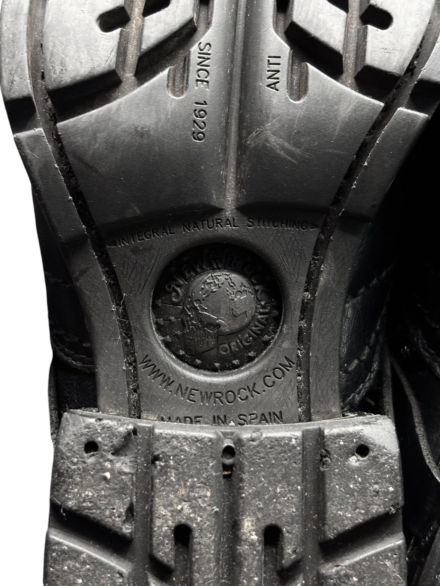 Vintage New Rock leather biker boots