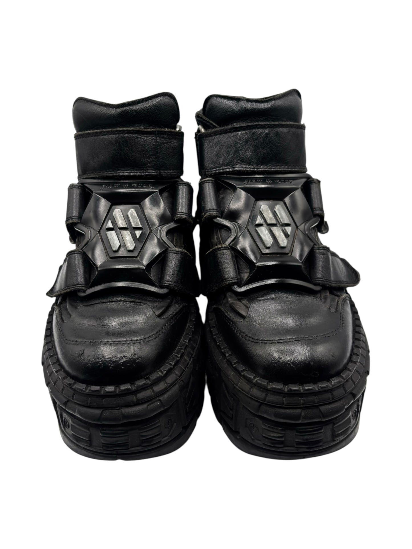 Vintage New Rock M-285 tank platform boots size 37