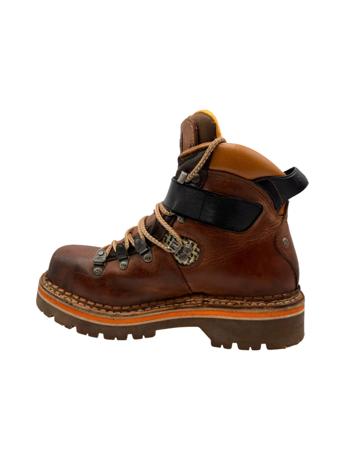 Vintage ART brown leather ankle boots