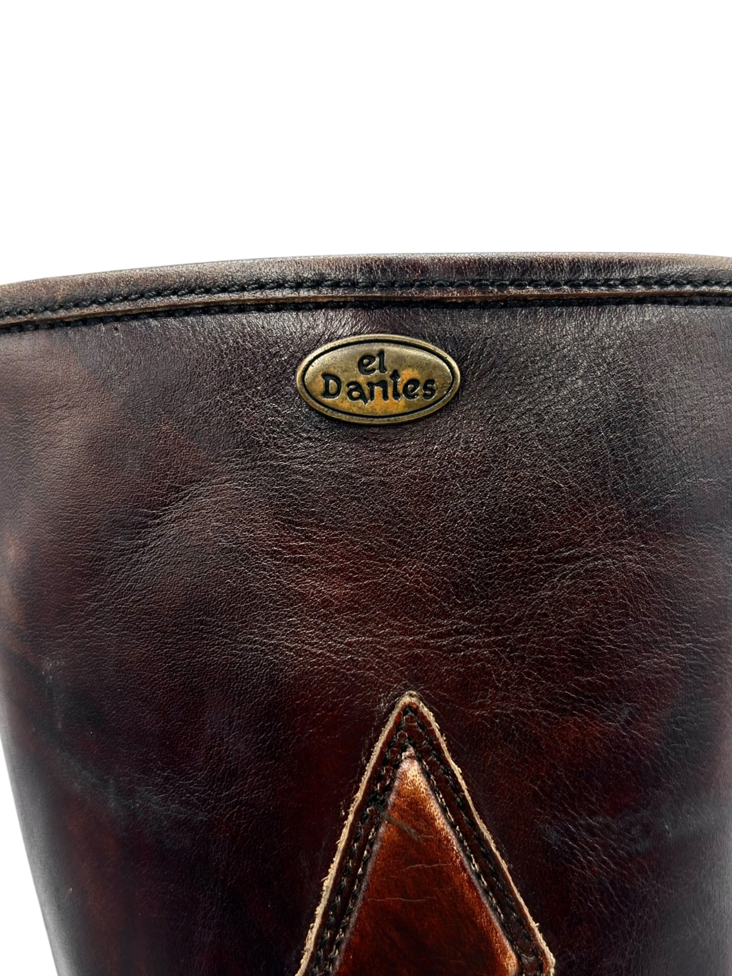 Beautiful vintage El Dantes brown leather boots size 38