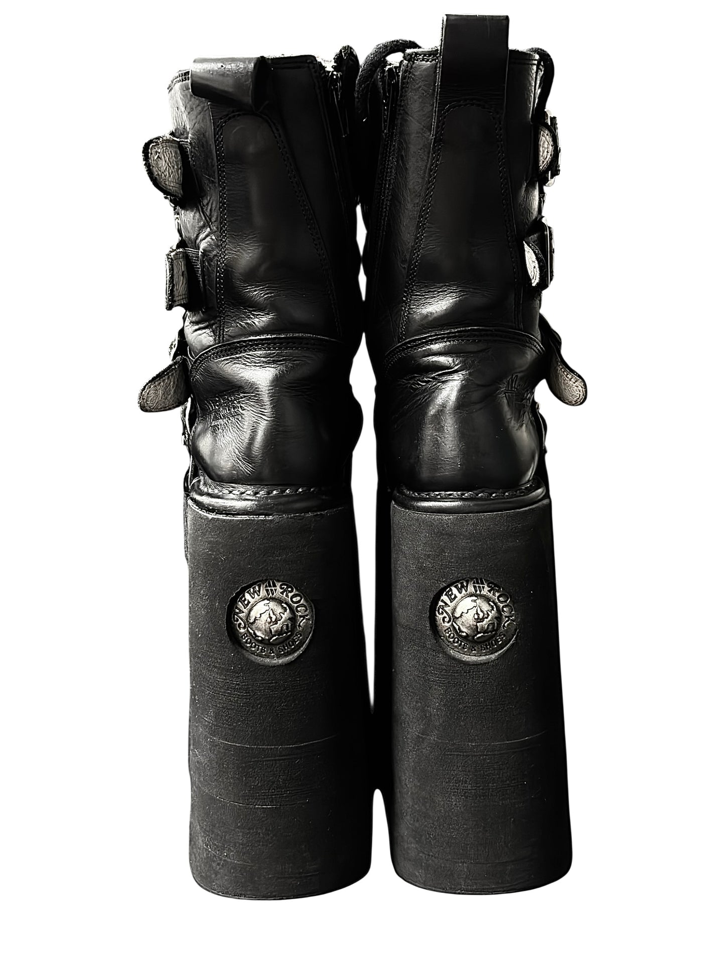 Super rare vintage New Rock double neptuno platform boots size 37