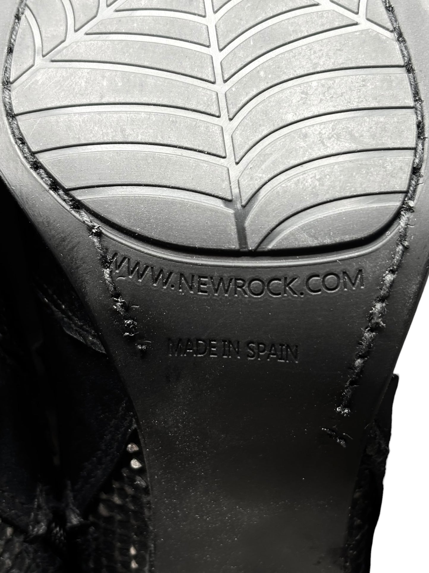 Vintage New Rock pointy cowboy leather boots