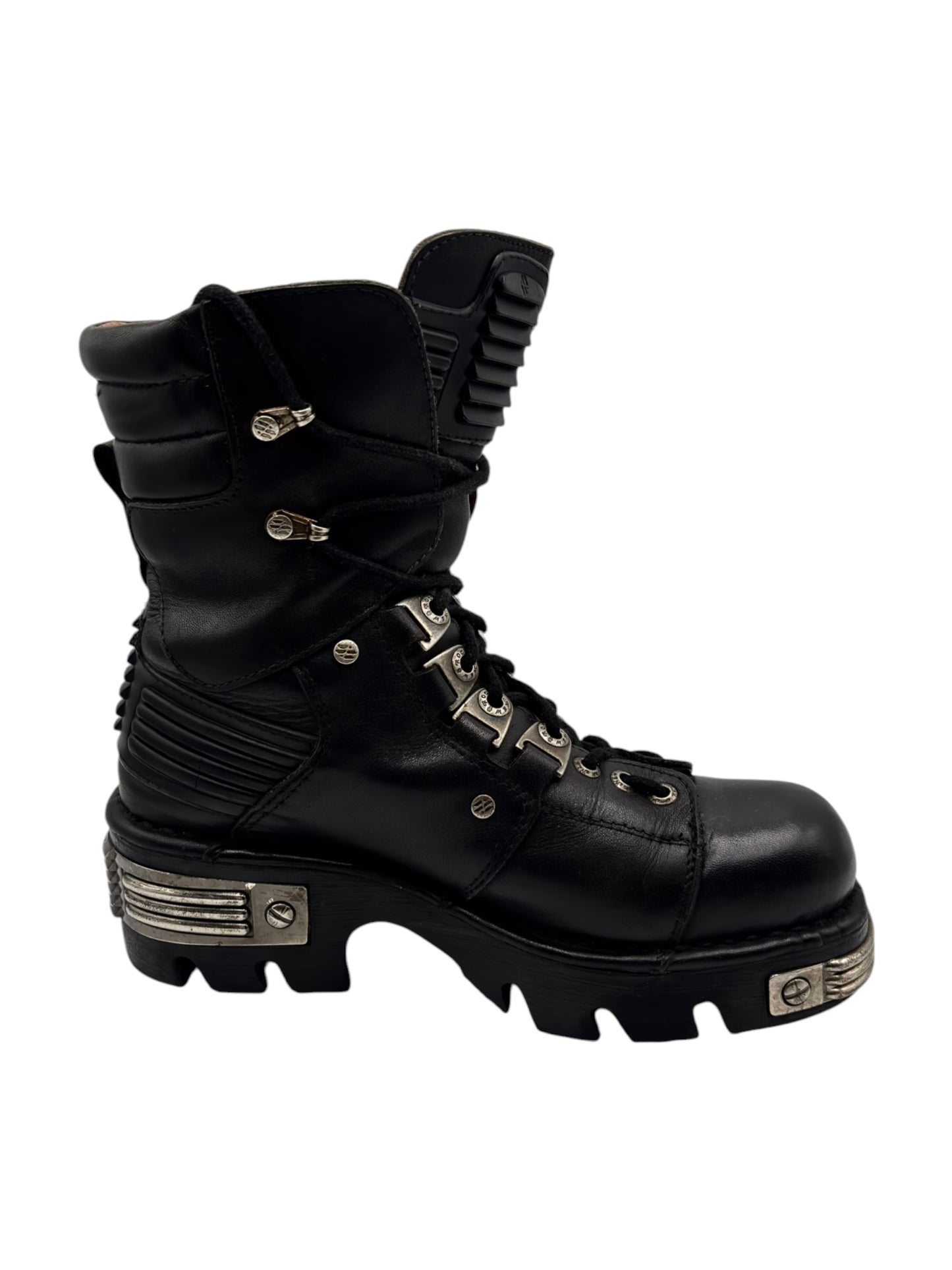 Vintage New Rock tiger reactor leather boots