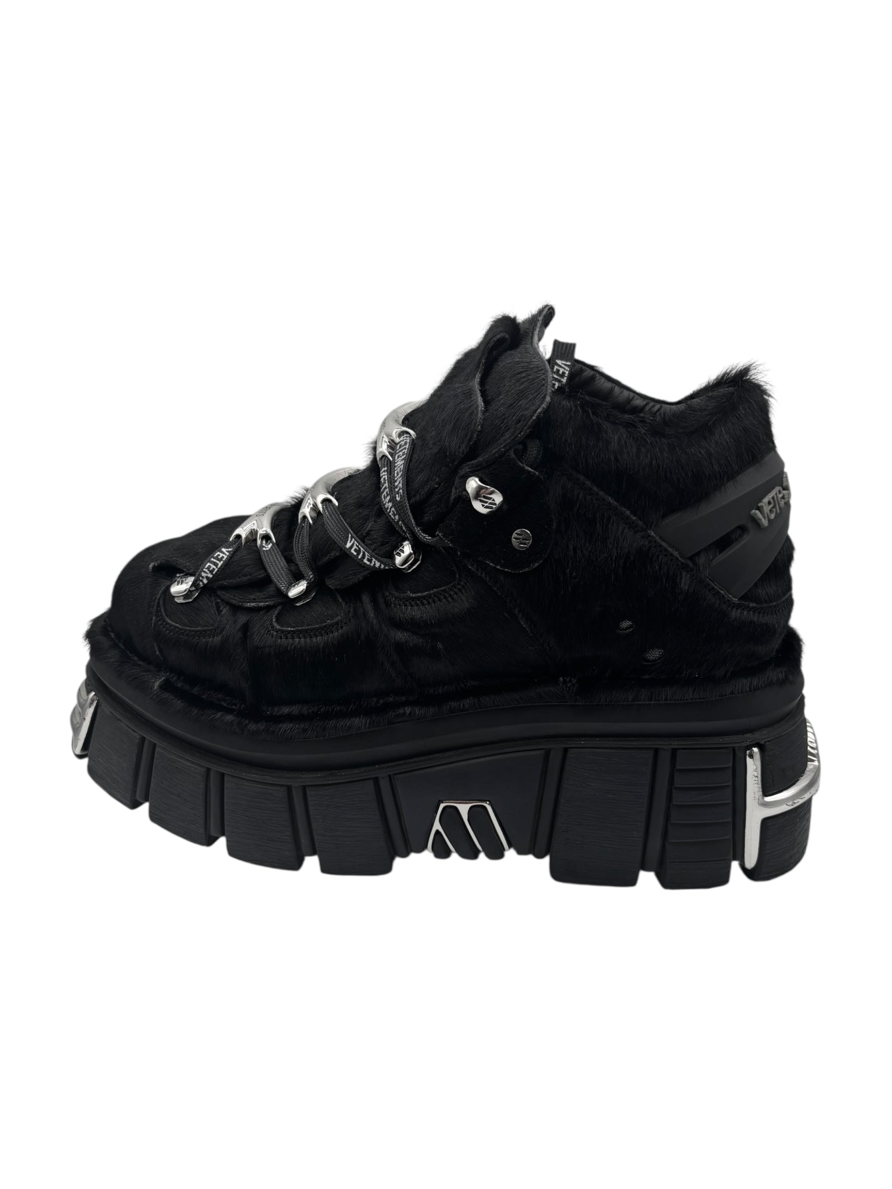 New Rock x Vetements M-106 fur platform boots size 44