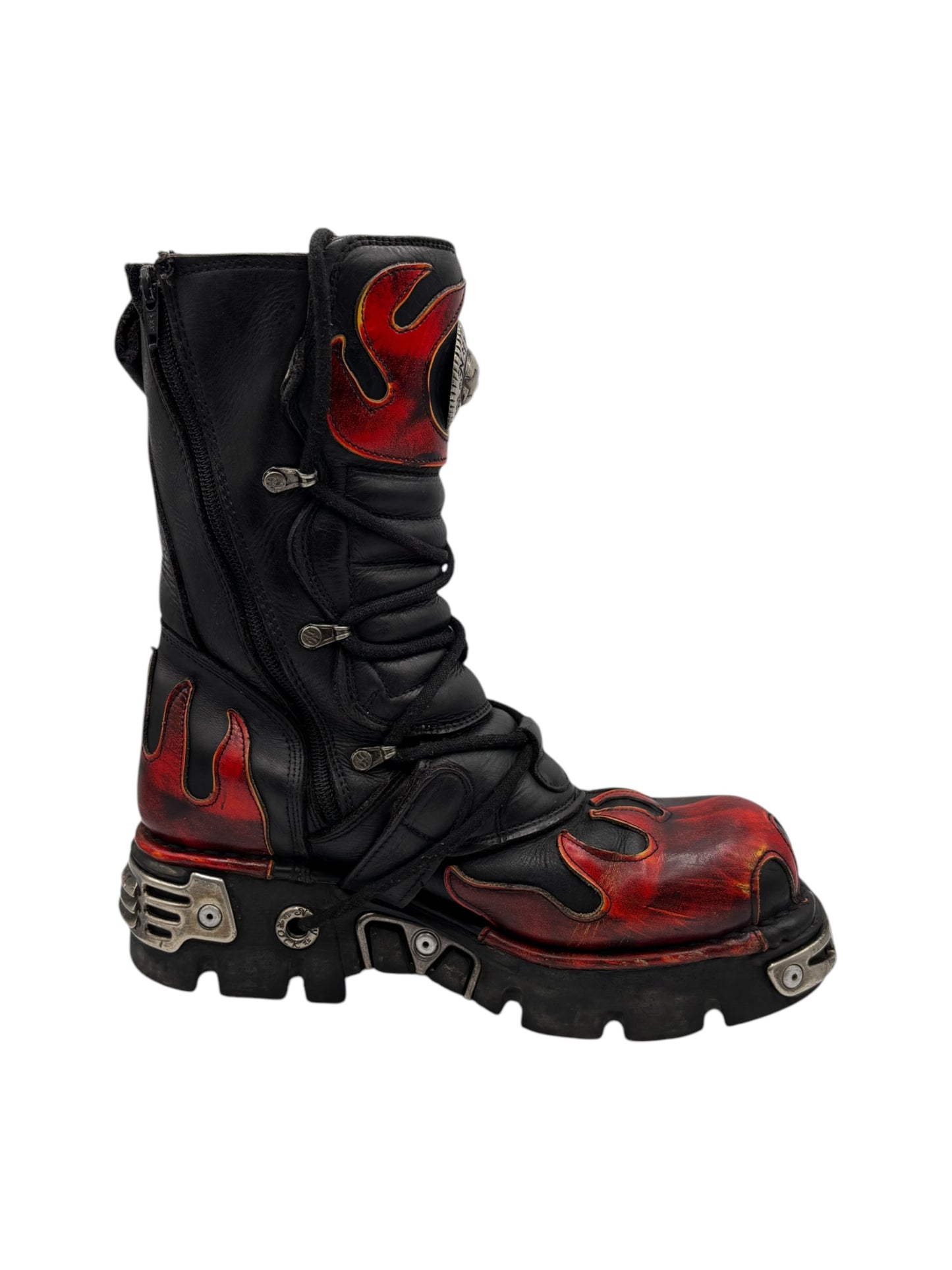 Vintage New Rock flame reactor boots size 43