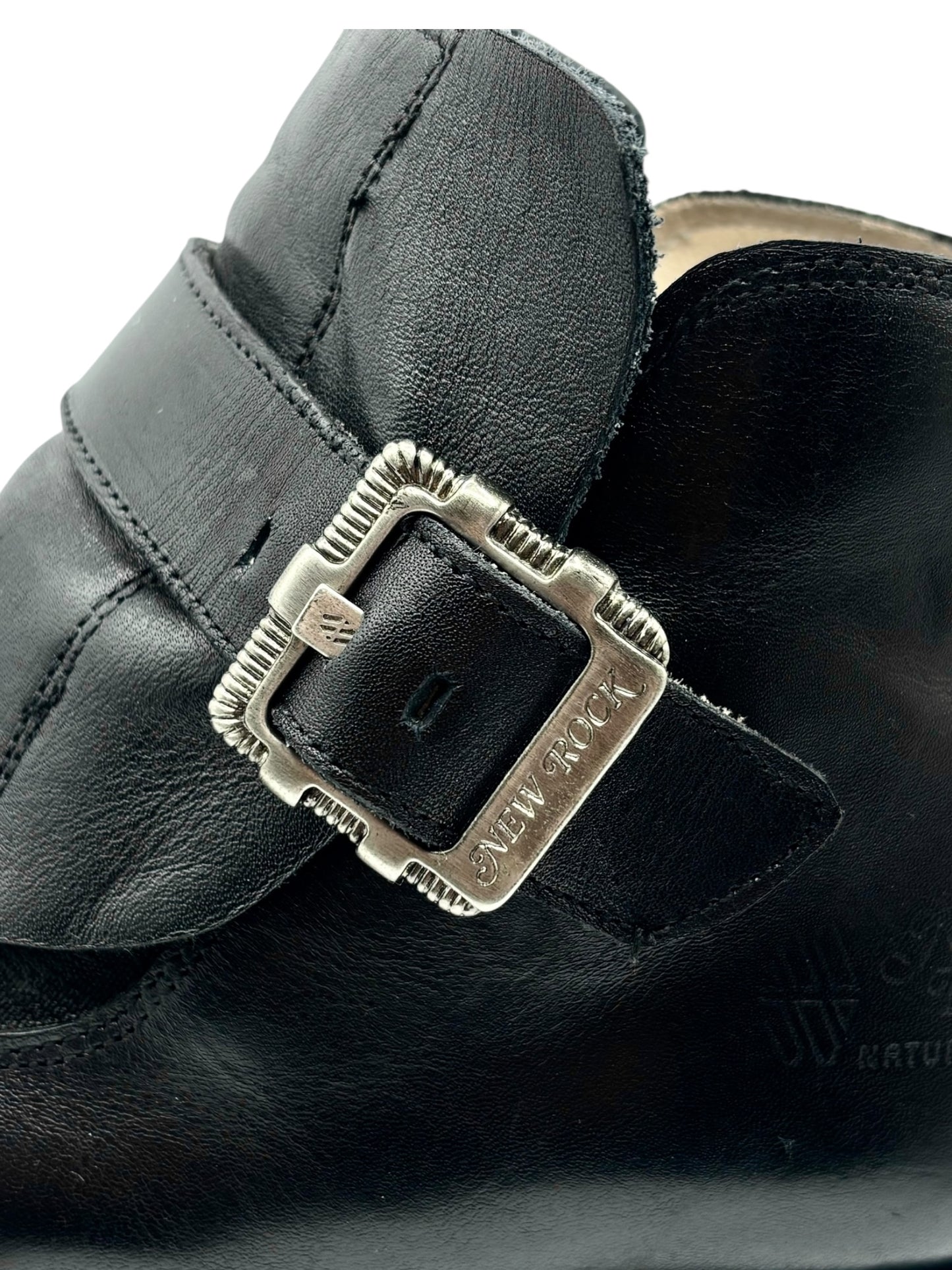 Vintage New Rock leather ankle boots size 43
