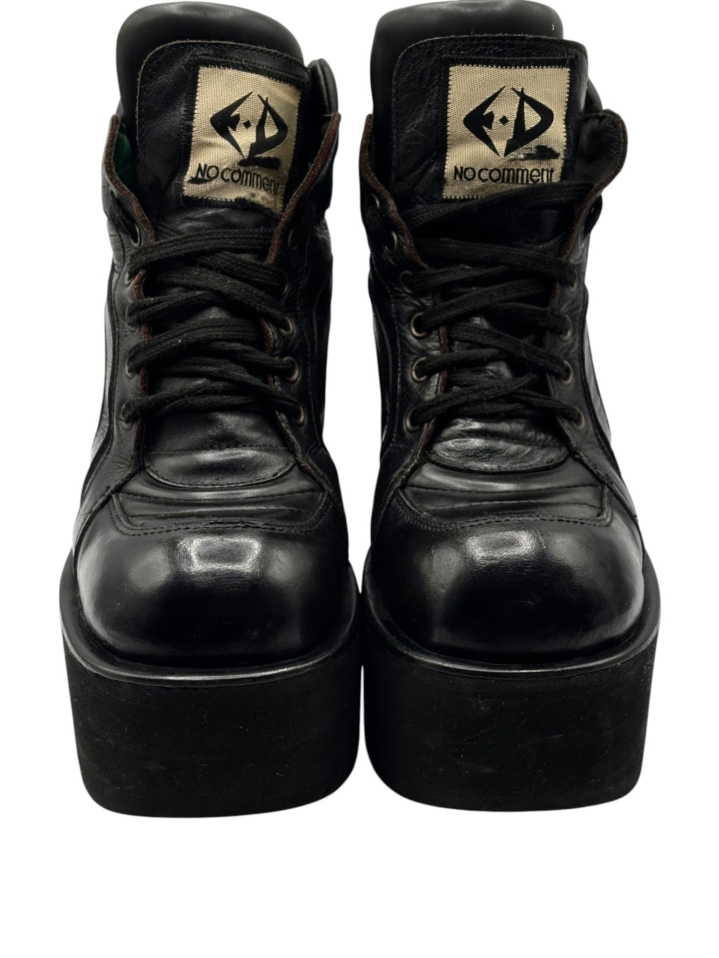 Rare vintage 90s El Dantes leather ankle platform boots