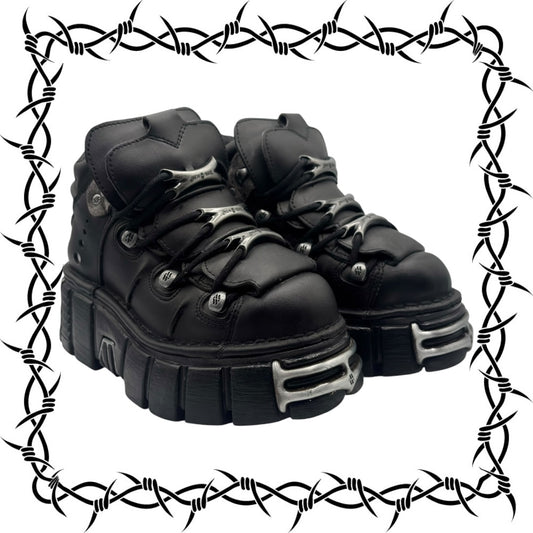 Vintage New Rock M-106-S1 platform boots