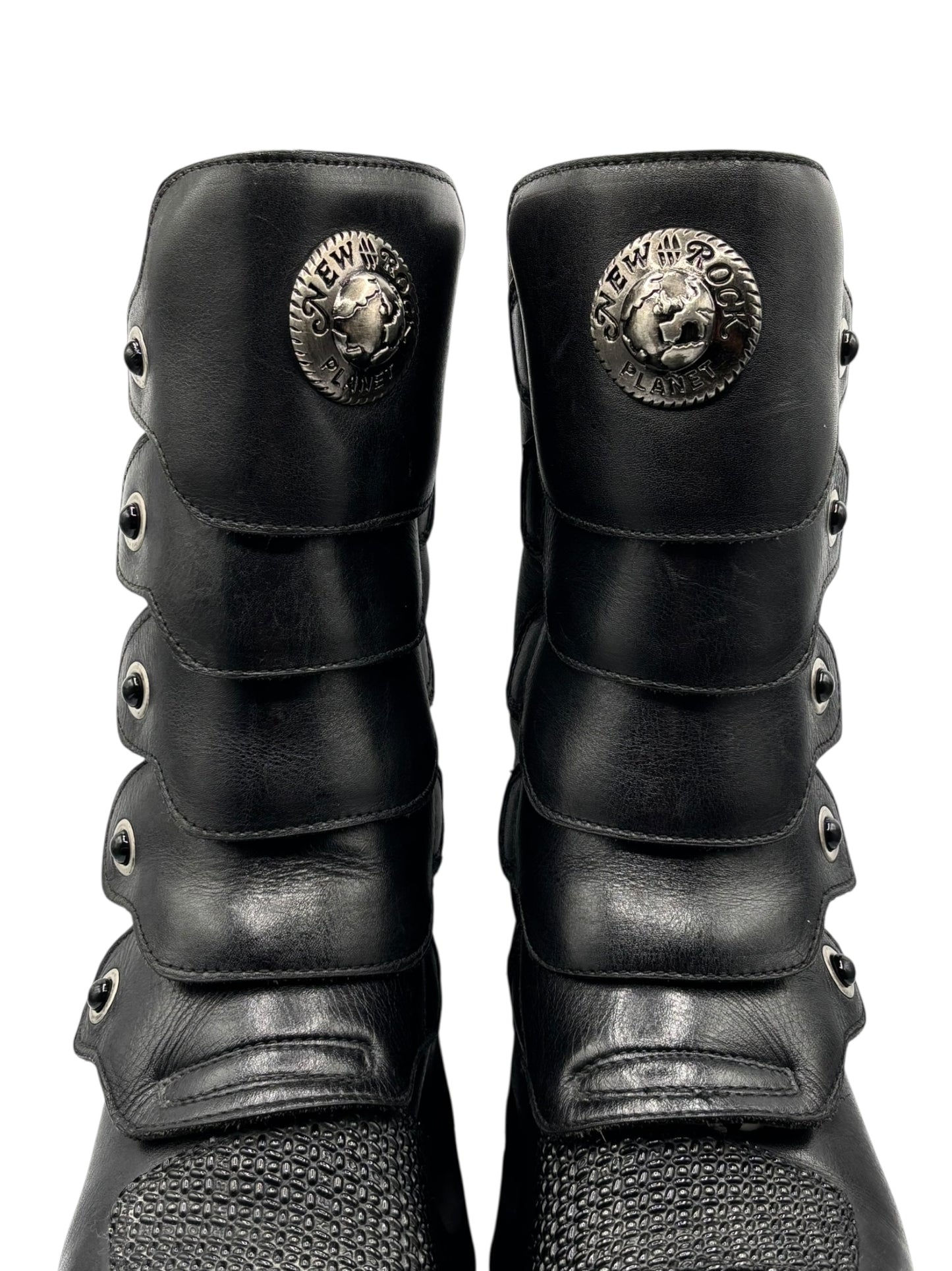 Vintage 90s New Rock armoured neptuno platform boots size 39