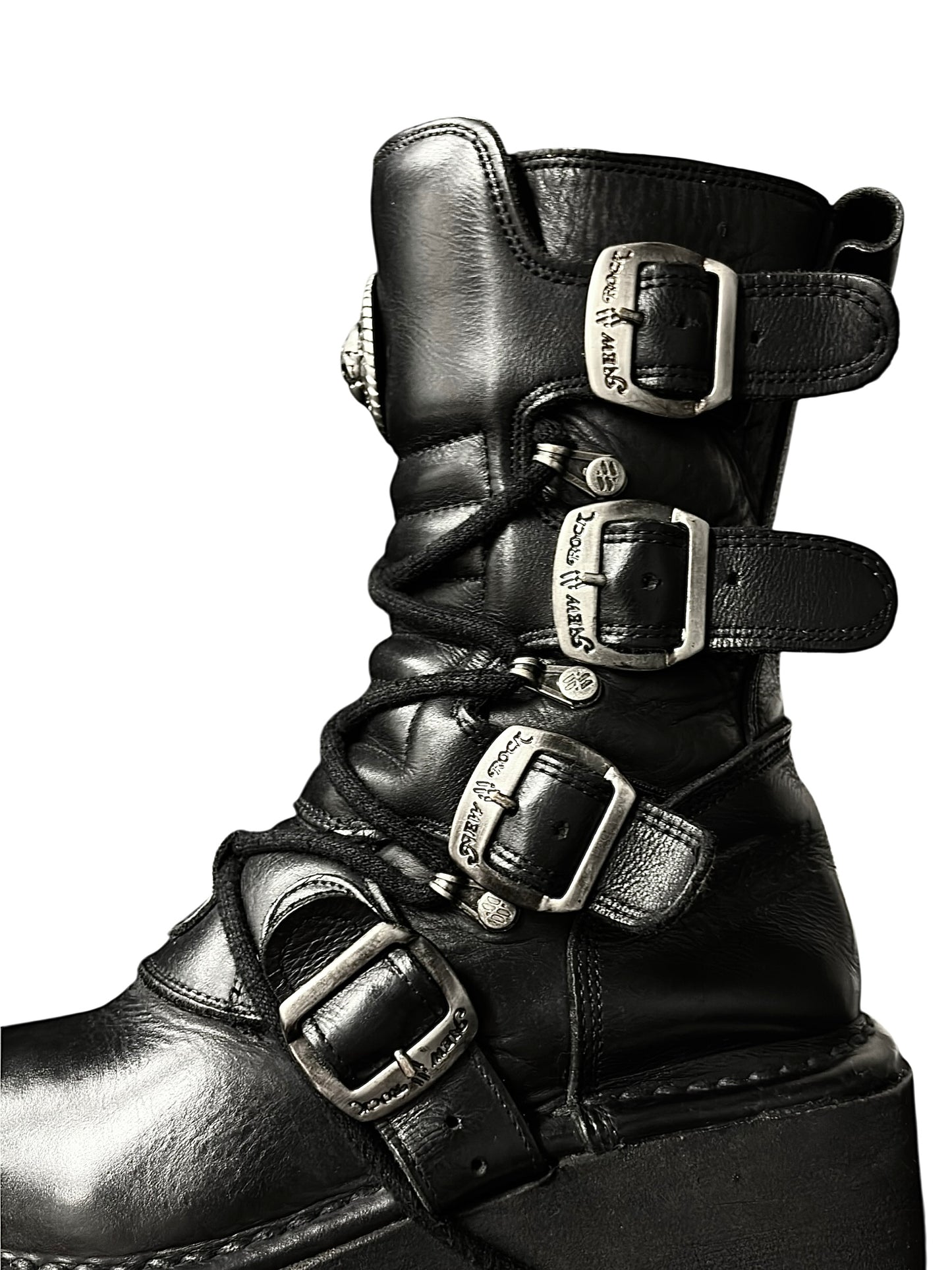 Super rare vintage New Rock double neptuno platform boots size 37