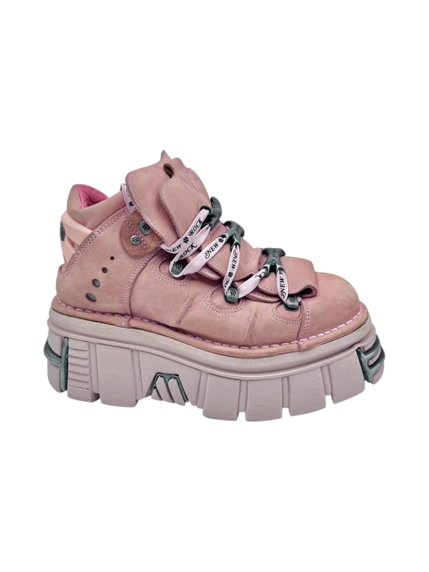 New Rock M-106-C58 pink platform boots size 44