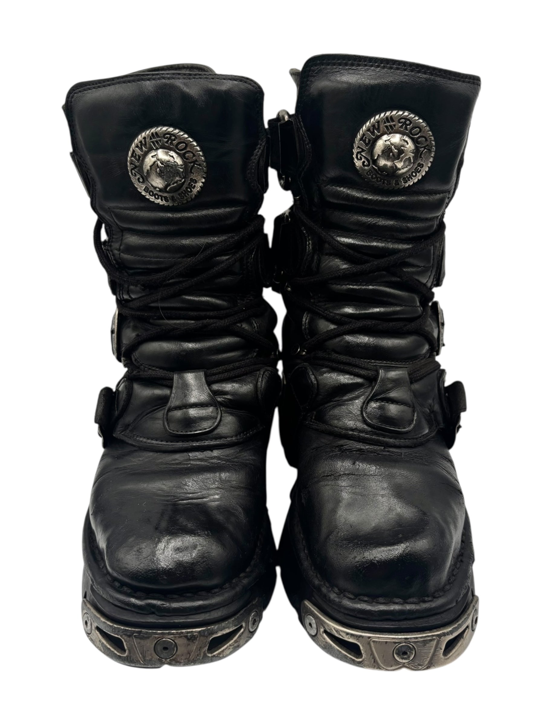 Rare vintage New Rock reactor leather boots size 36