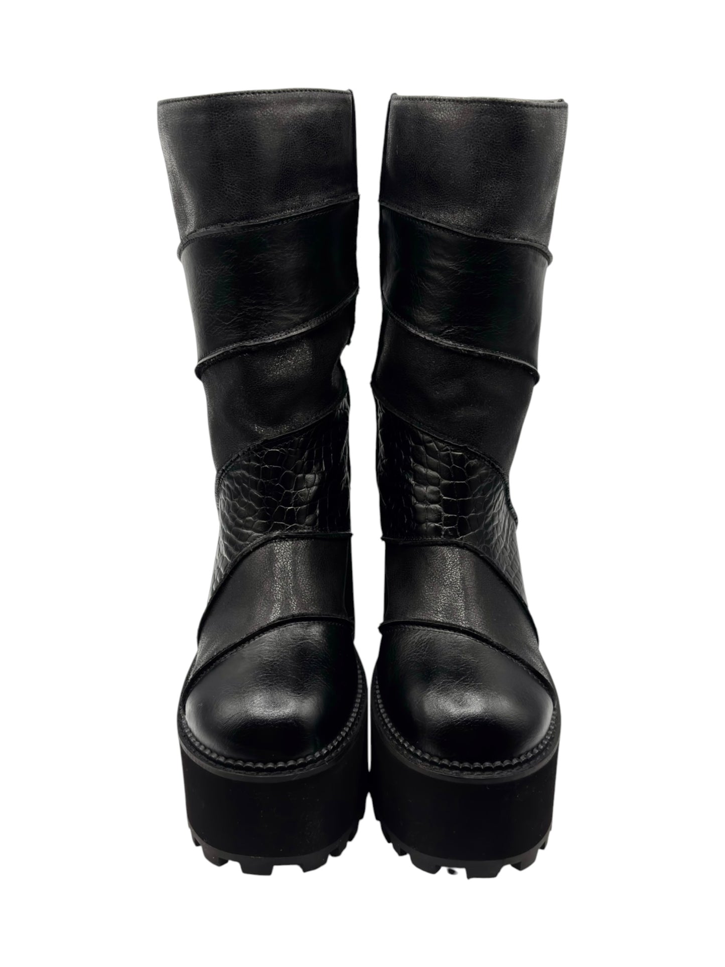 Vintage Buffalo leather platform boots