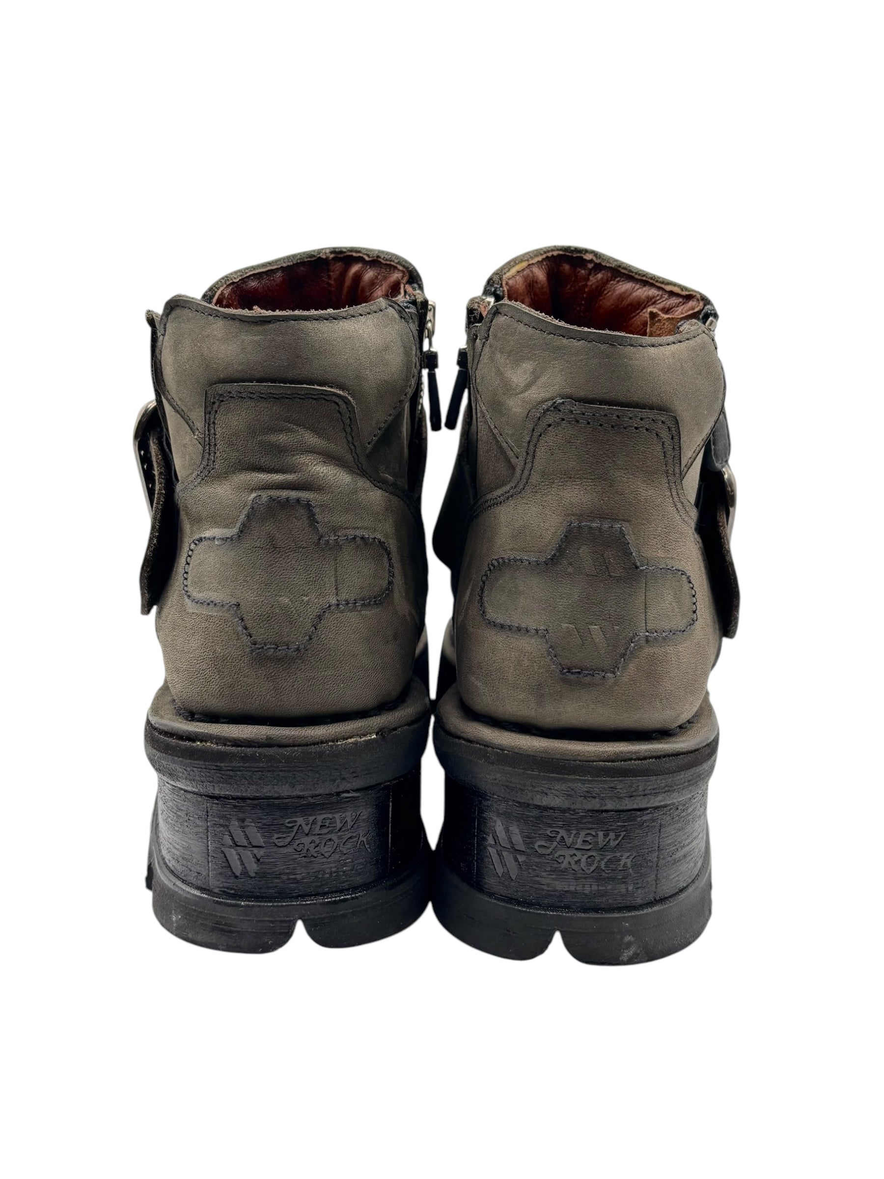 Vintage New Rock leather ankle boots size 41