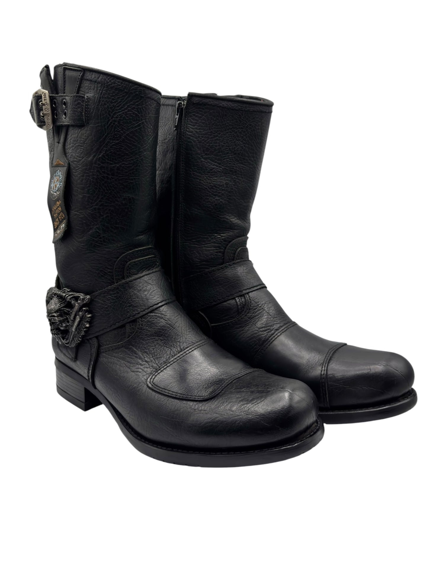 Vintage New Rock leather biker boots