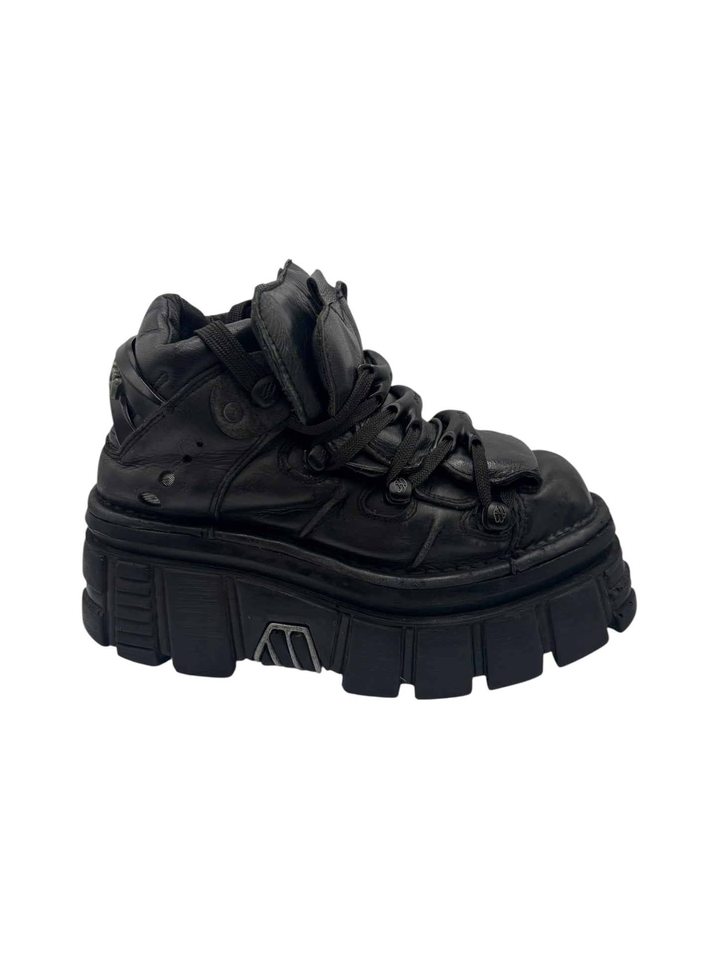 New Rock M-106 all black platform boots size 37