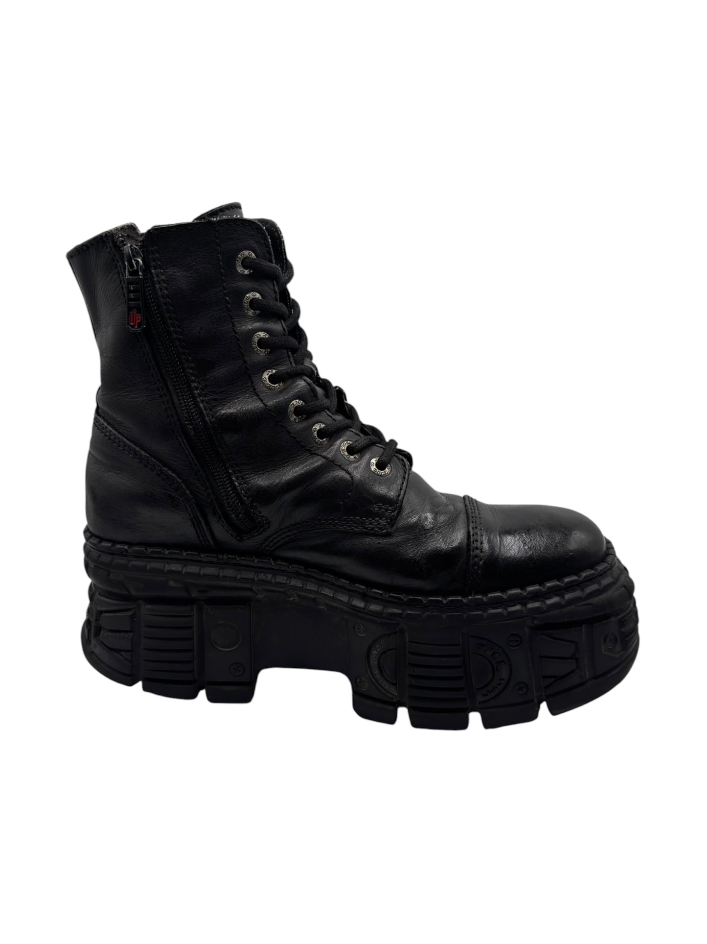 New Rock tank platform leather boots