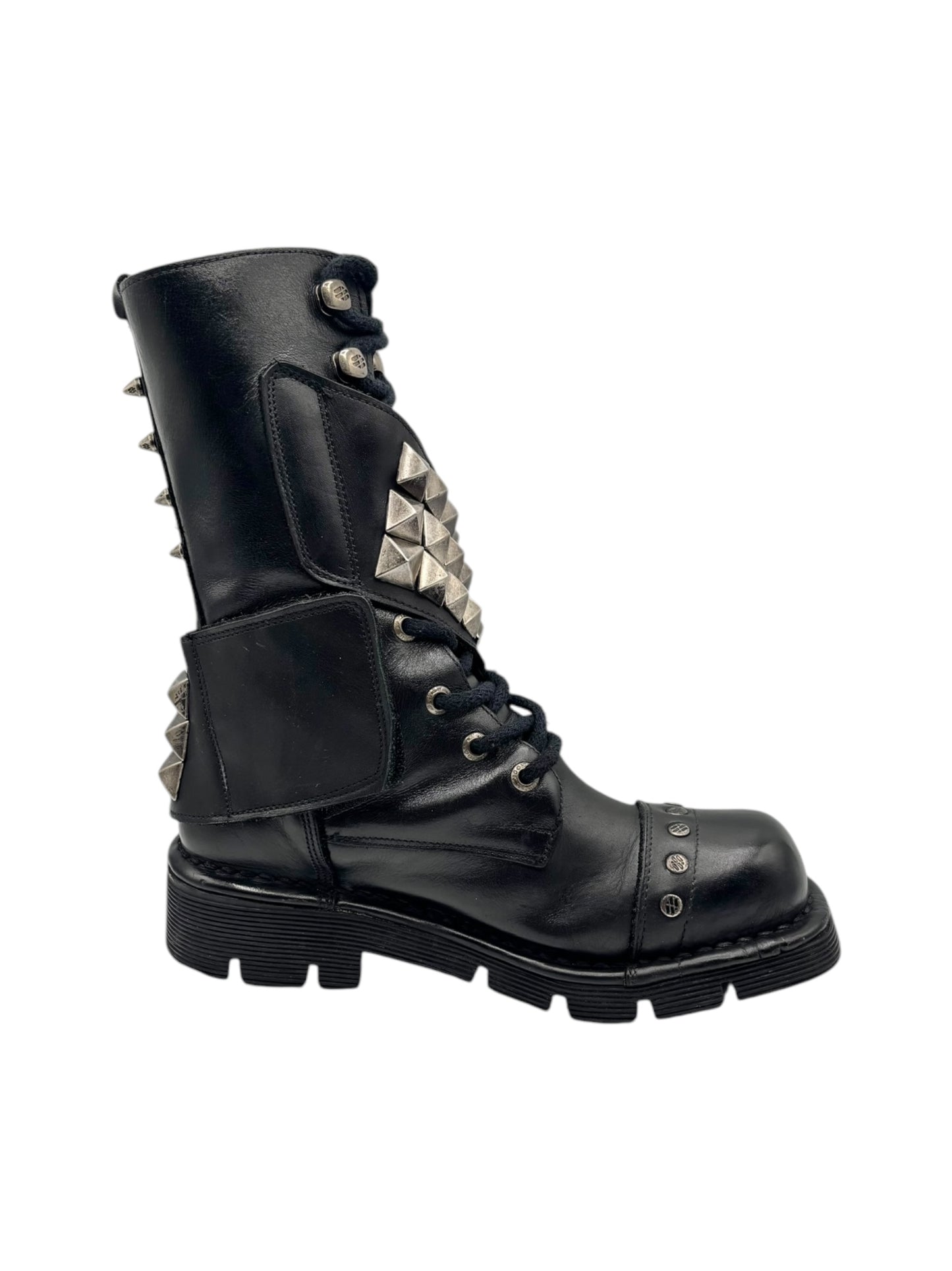 New Rock punk leather boots size 37
