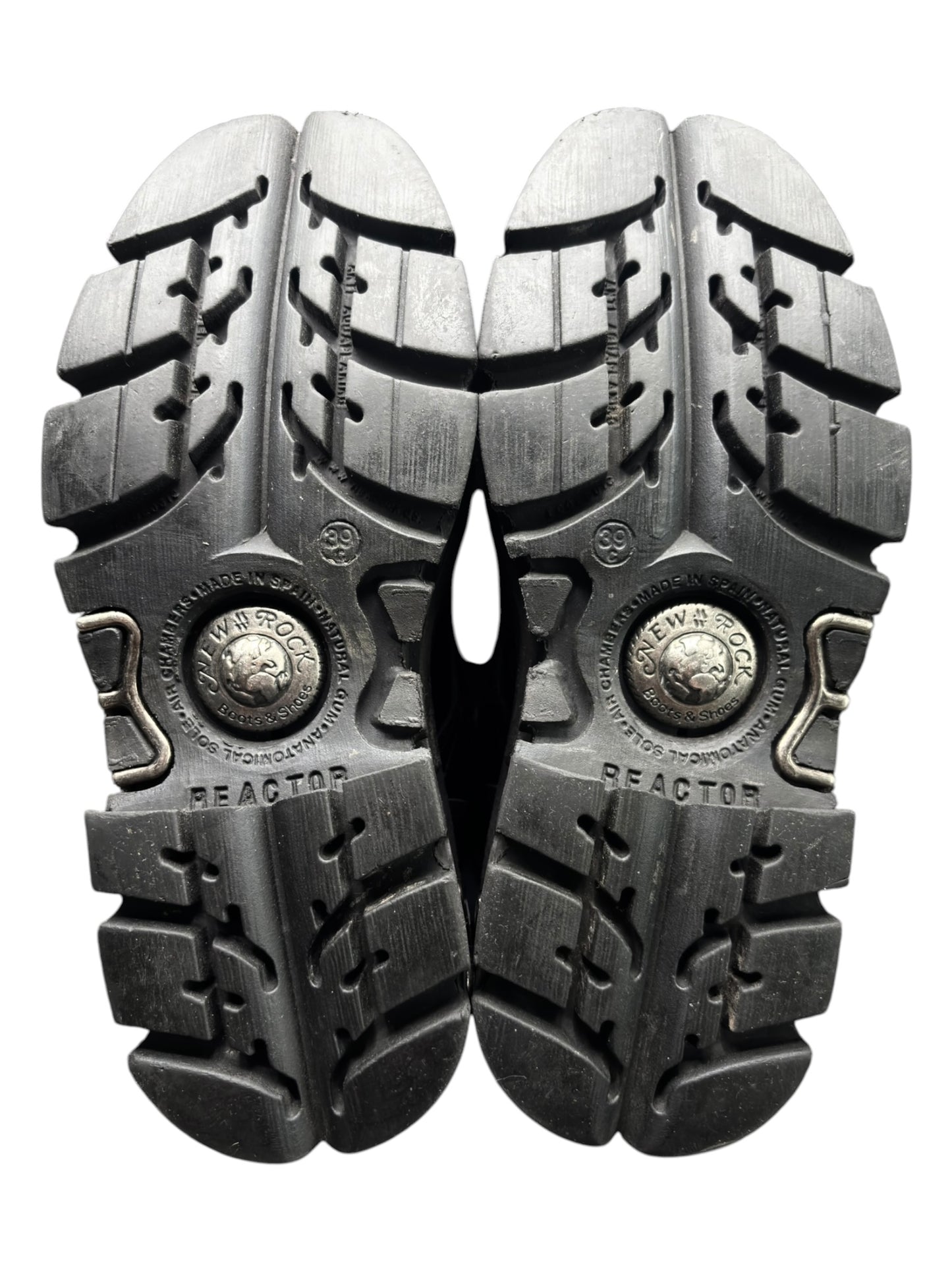 Vintage New Rock mid-calf reactor leather boots