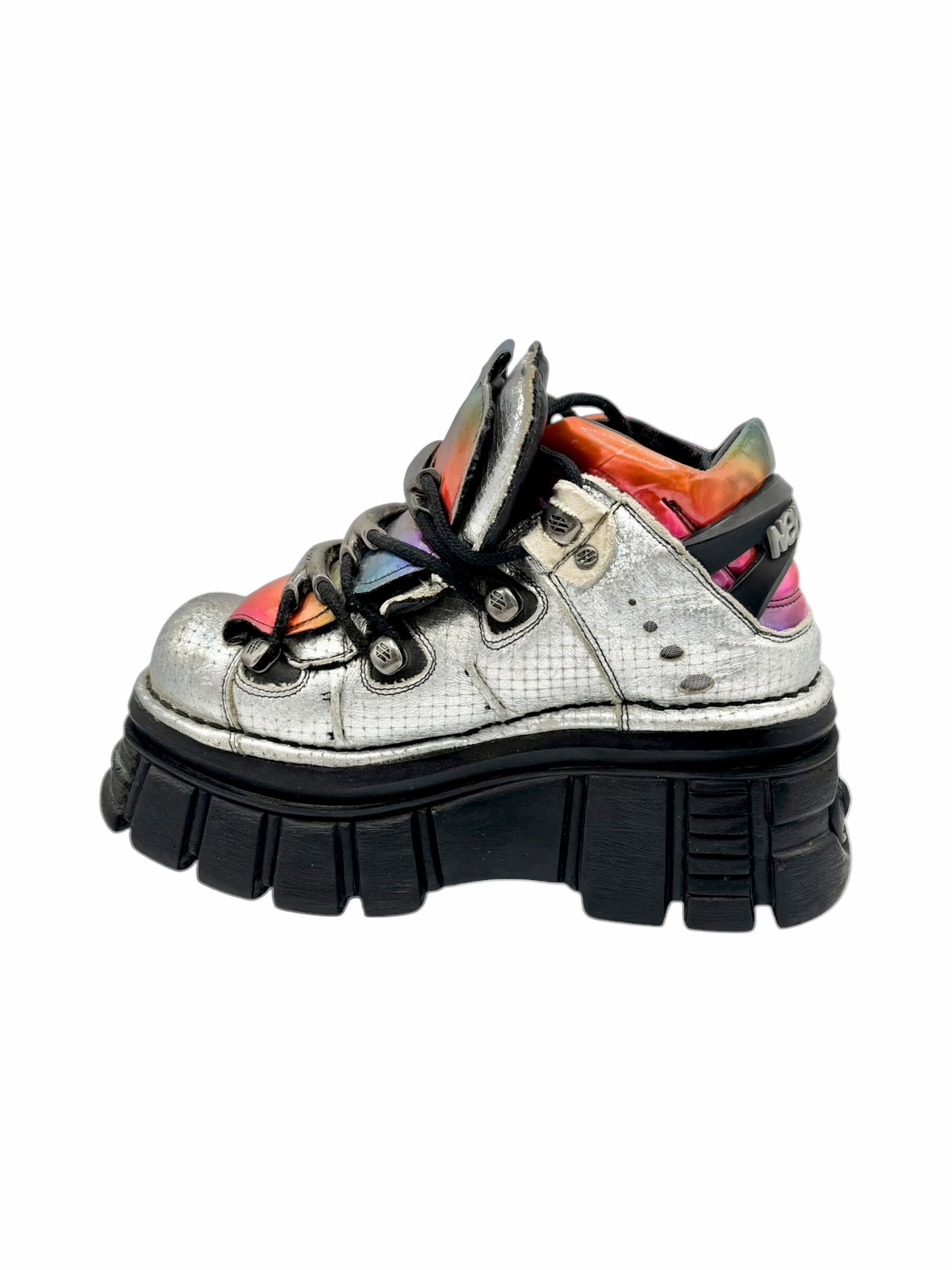 Rare vintage New Rock rainbow M106 platform boots size 38