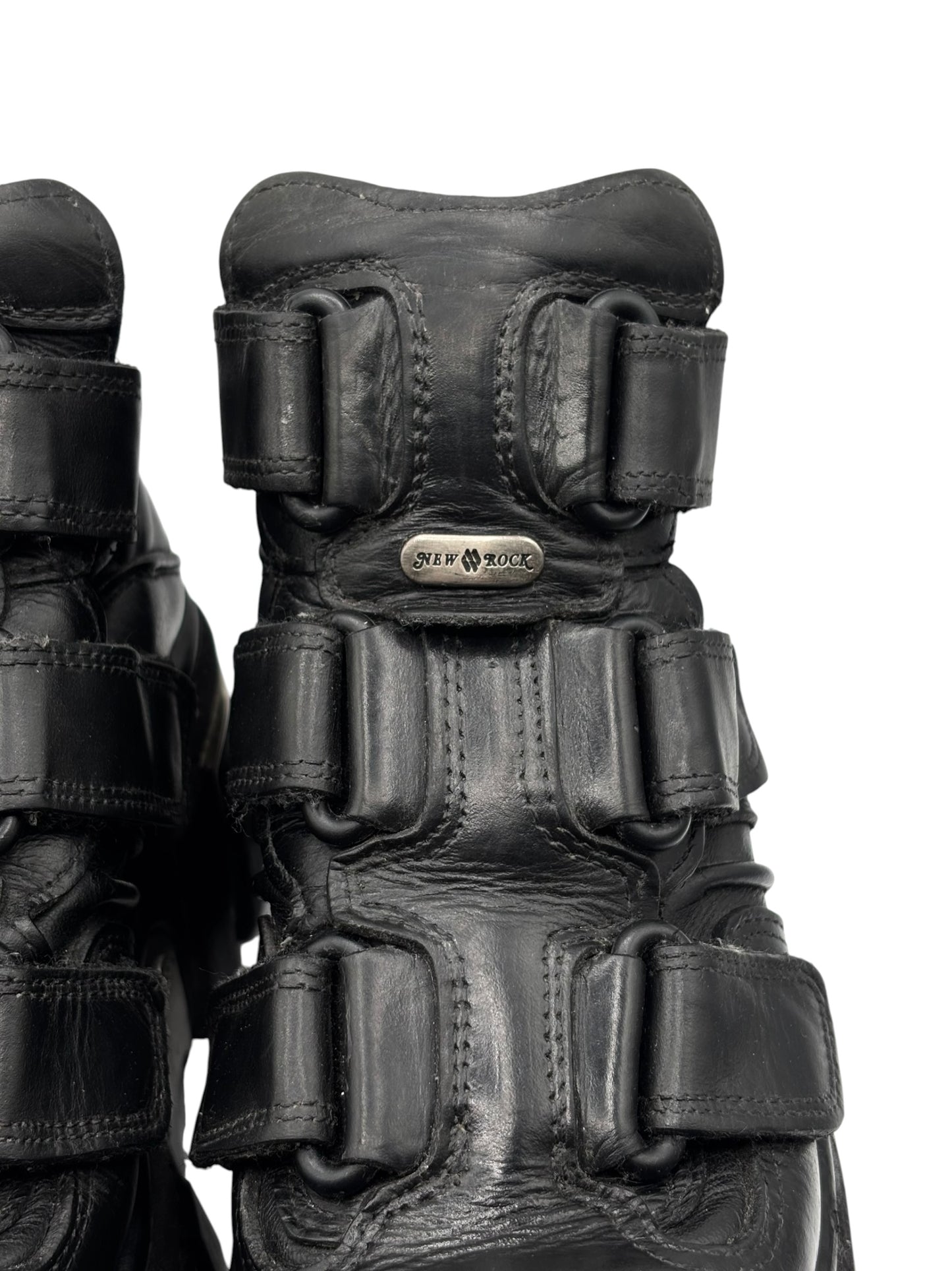 Vintage New Rock terminator velcro platform boots