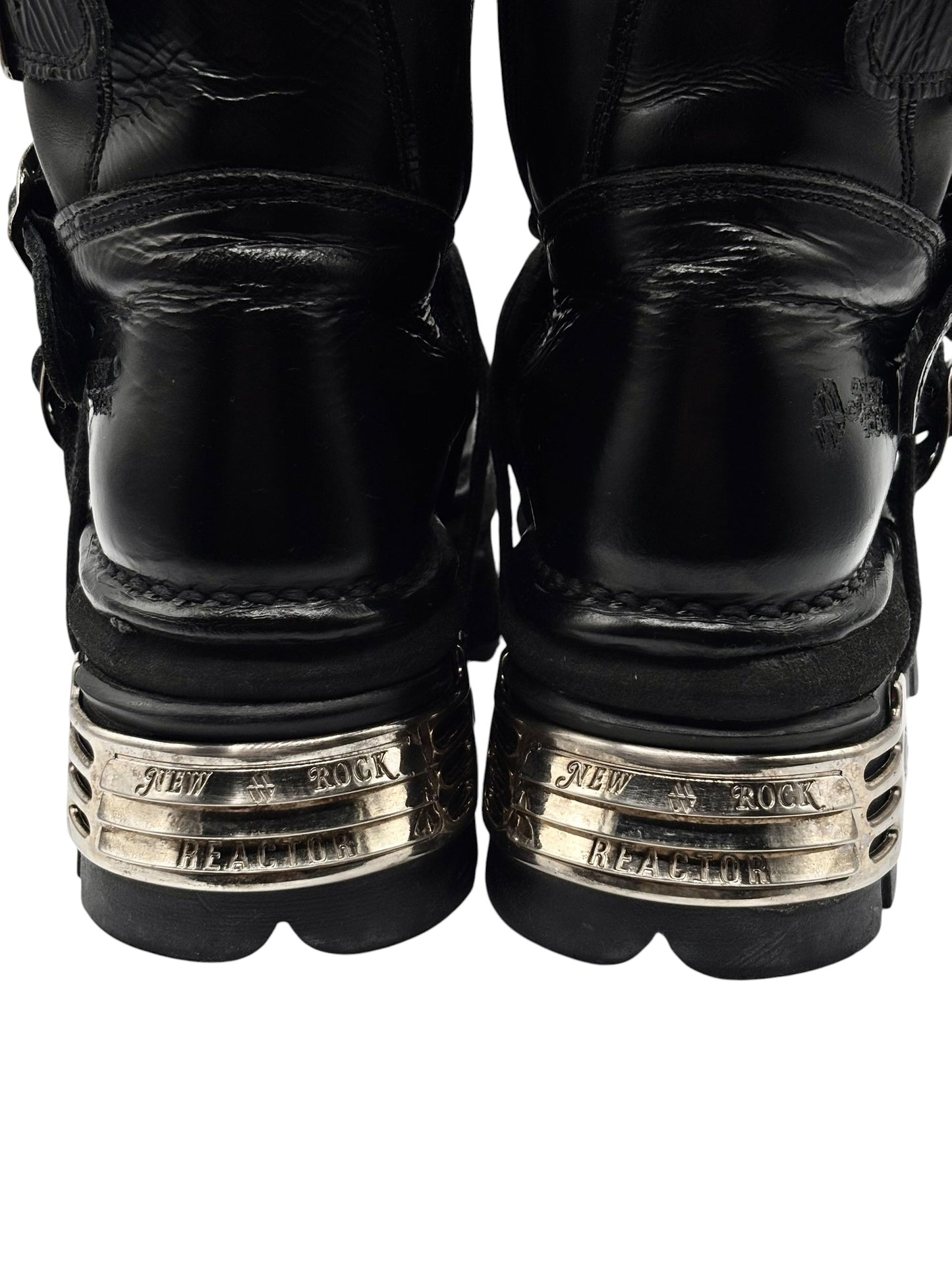 Vintage New Rock reactor mid-calf boots