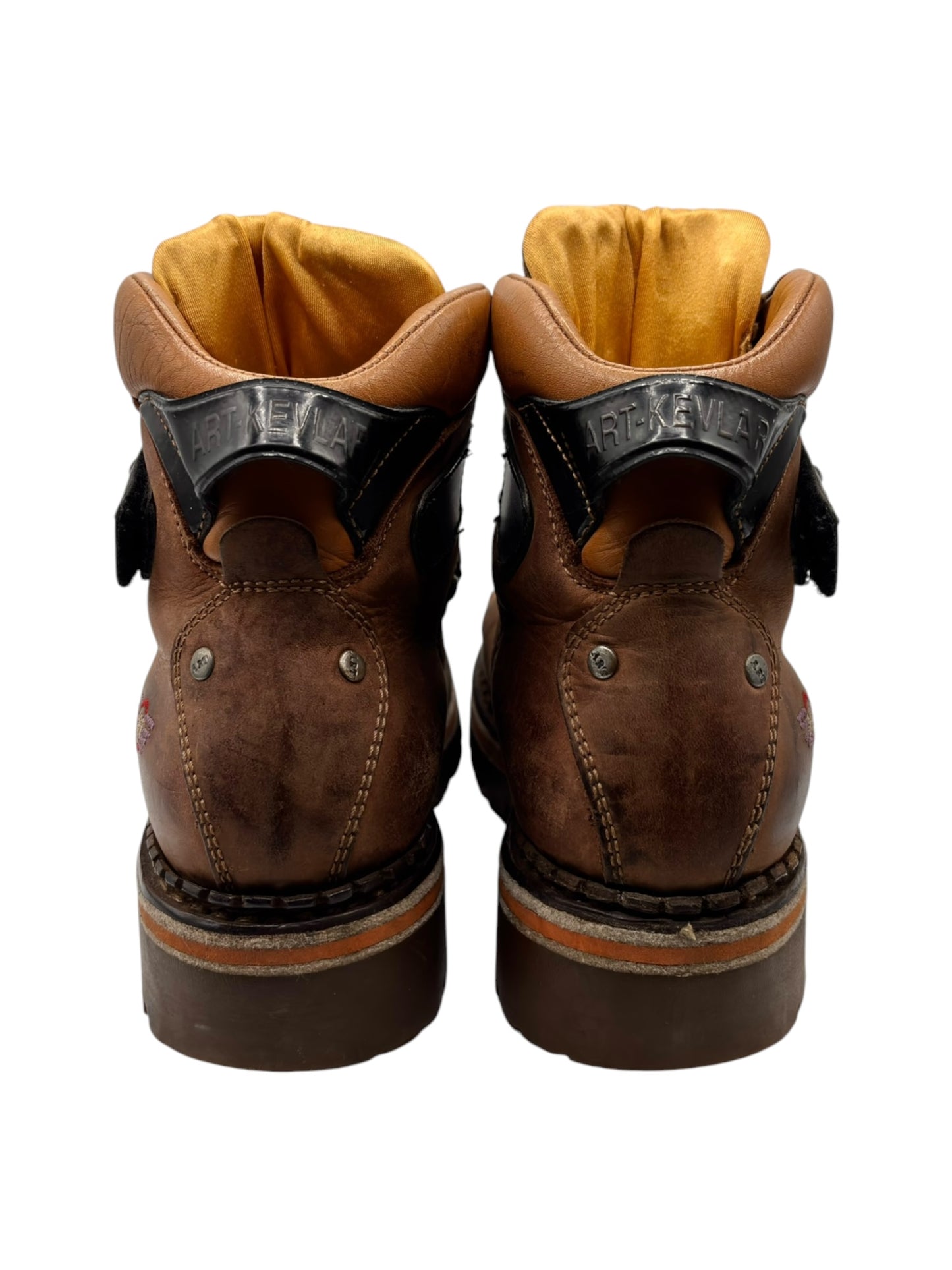 Vintage ART brown leather ankle boots