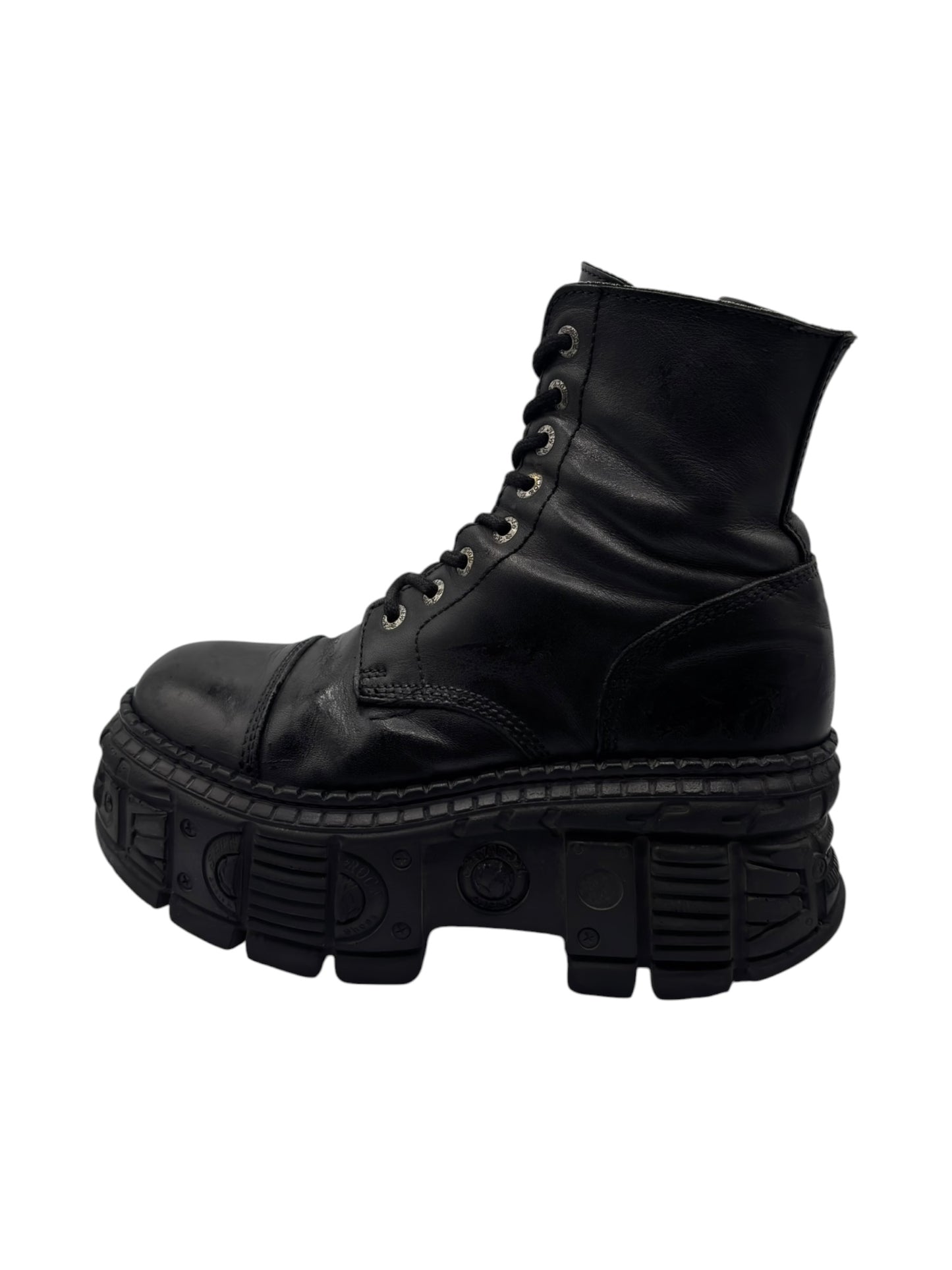 New Rock tank platform leather boots