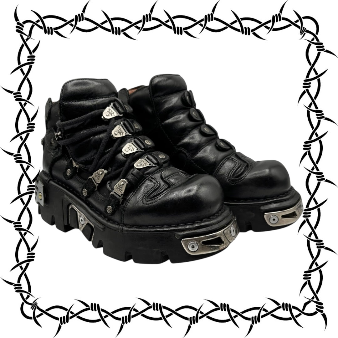 Vintage New Rock reactor platform boots size 38