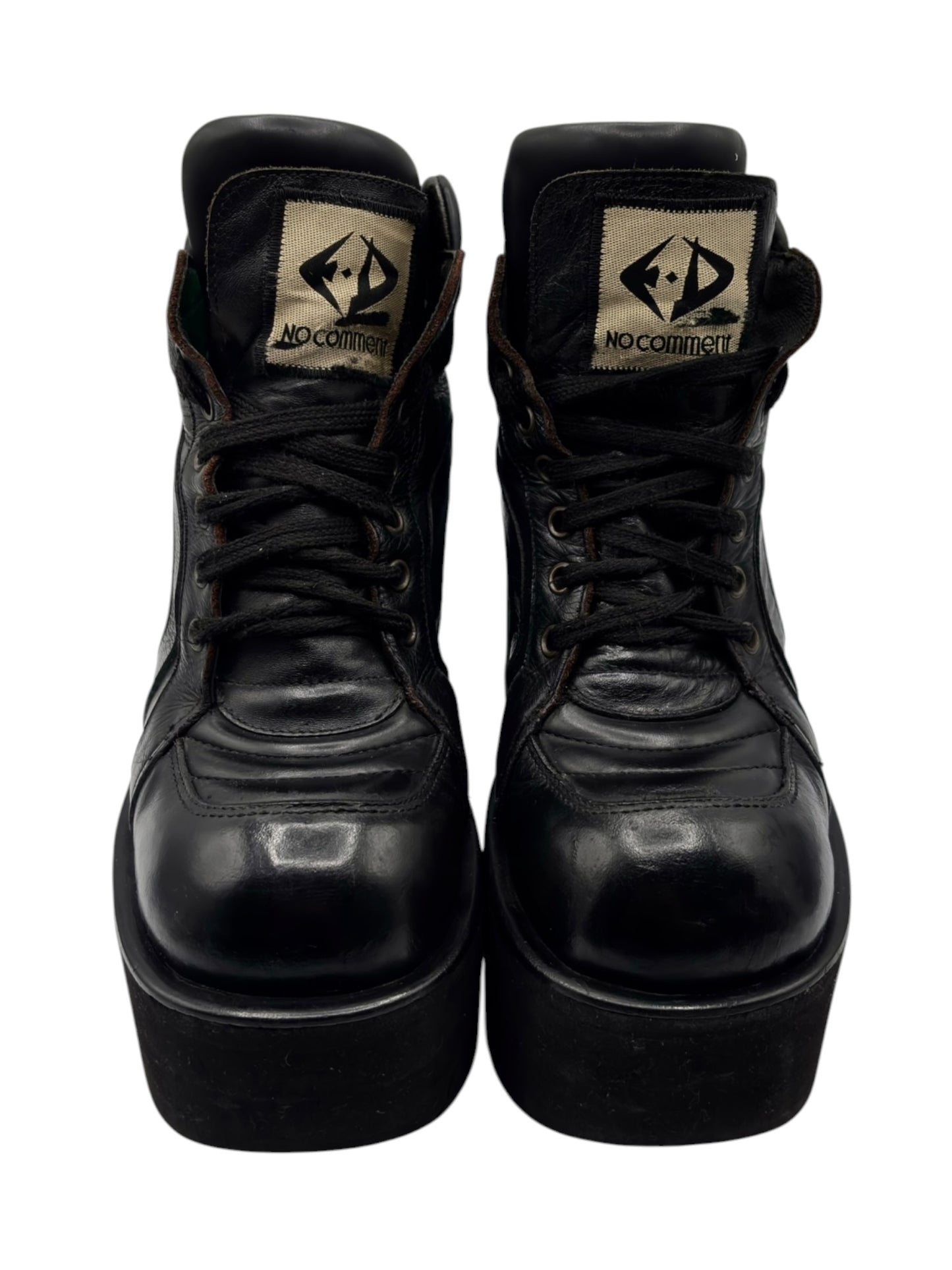 Rare vintage 90s El Dantes leather ankle platform boots