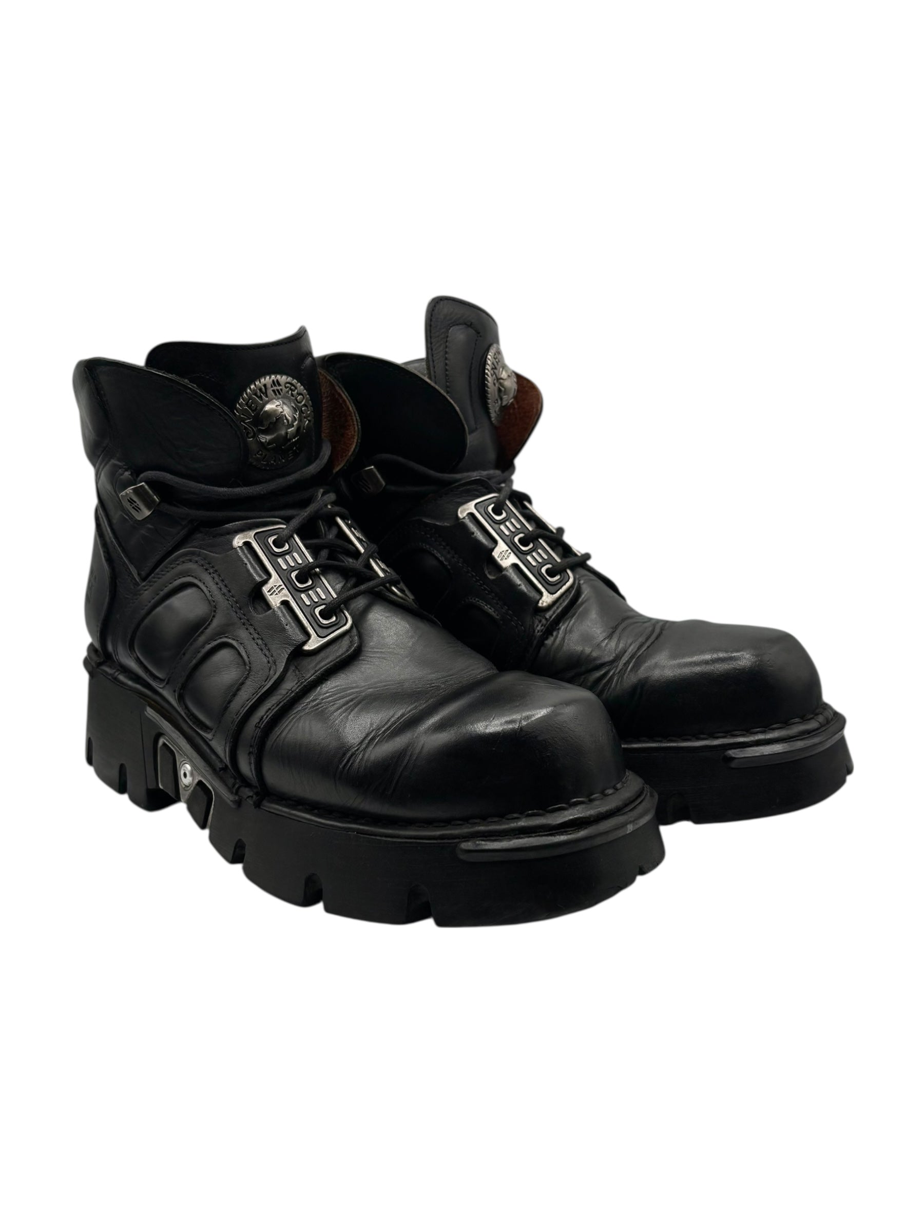Vintage New Rock combat ankle boots size 46