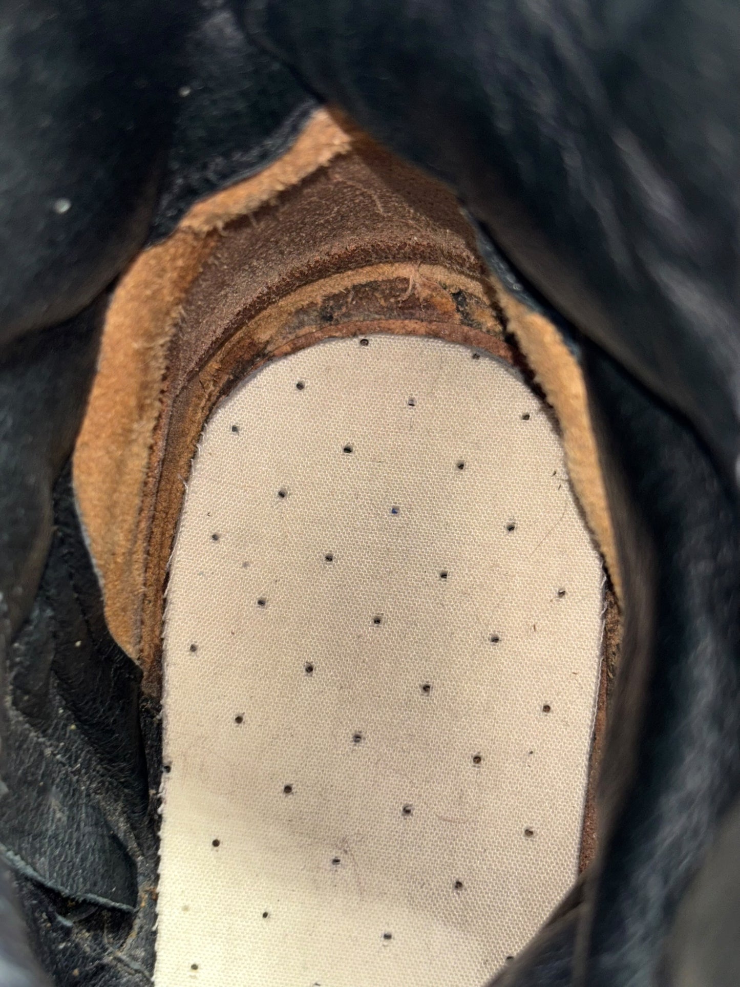 Vintage New Rock leather studded strap biker boots