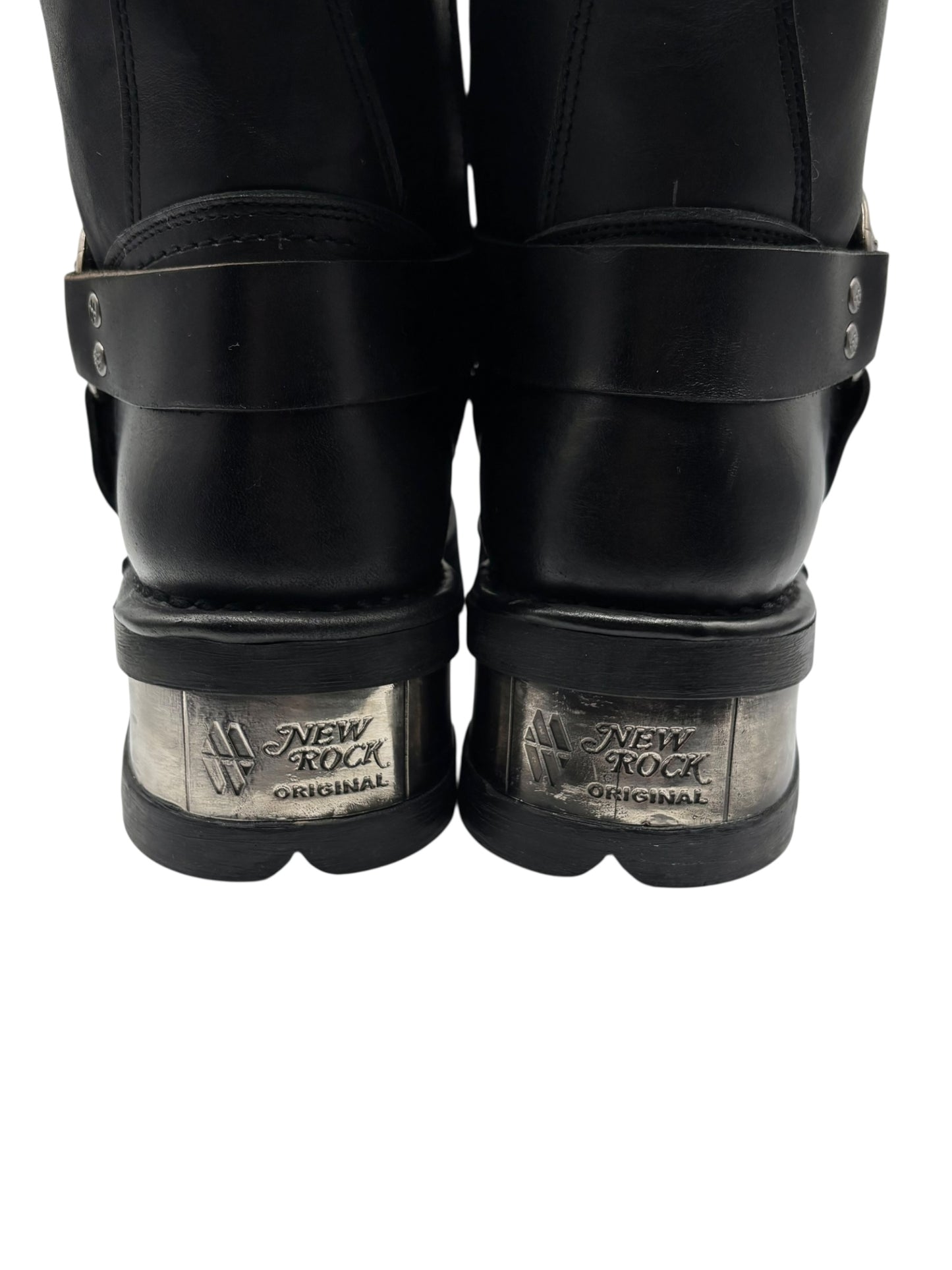 Vintage New Rock leather biker boots size 44