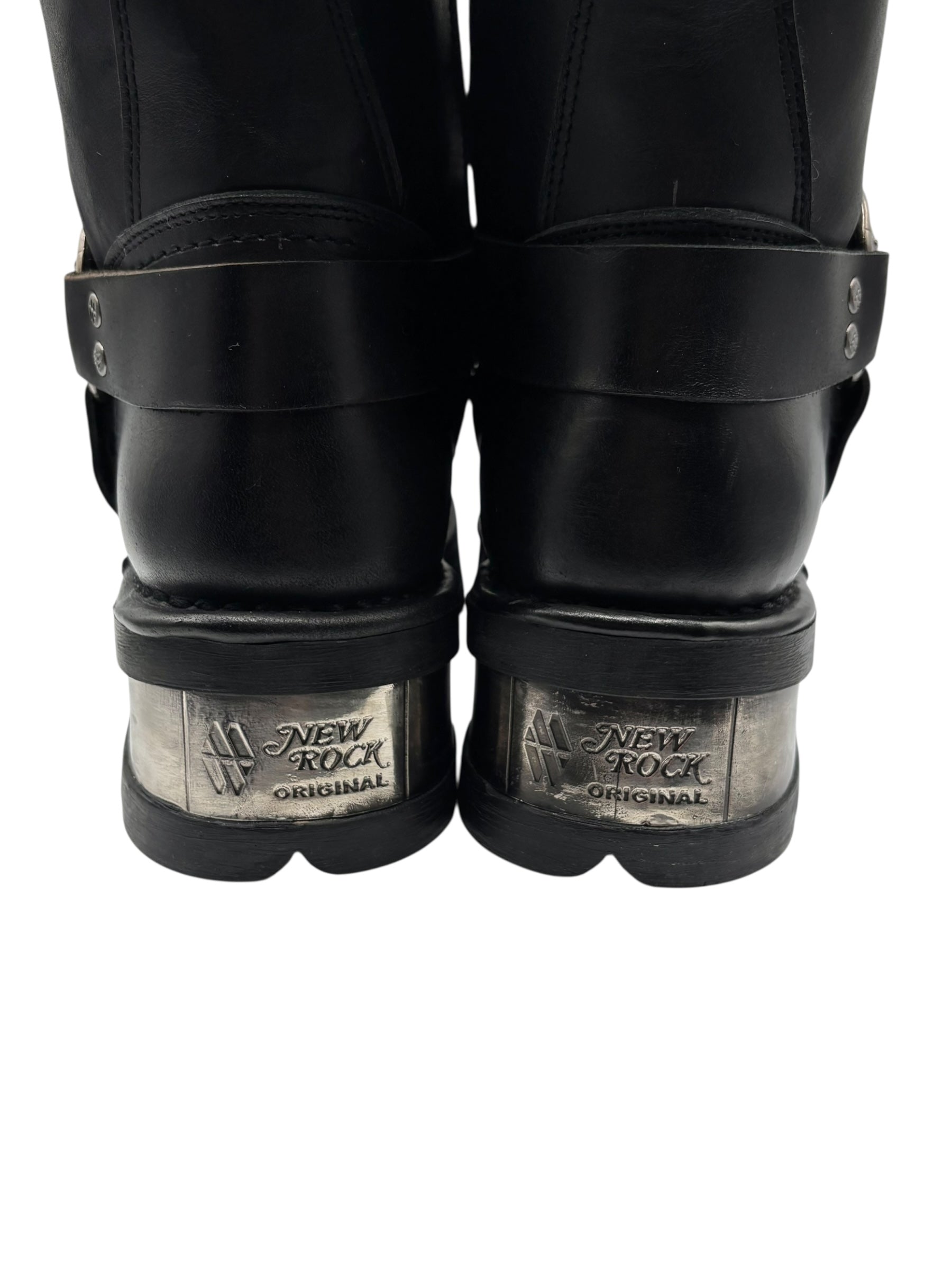Vintage New Rock leather biker boots size 44