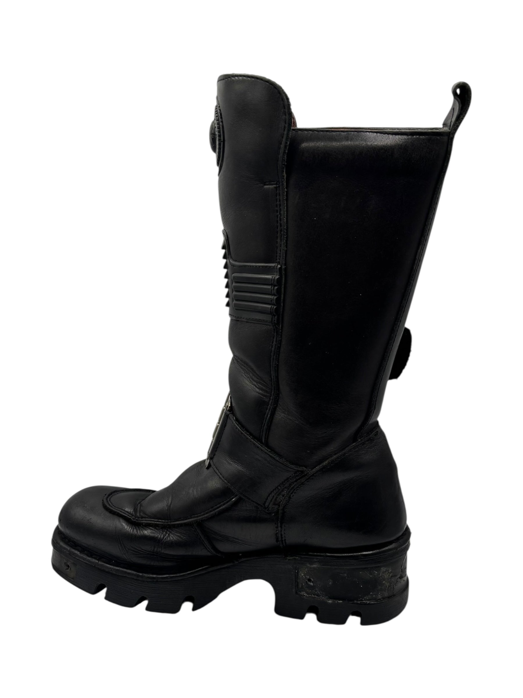 Vintage New Rock knee high leather boots size 41