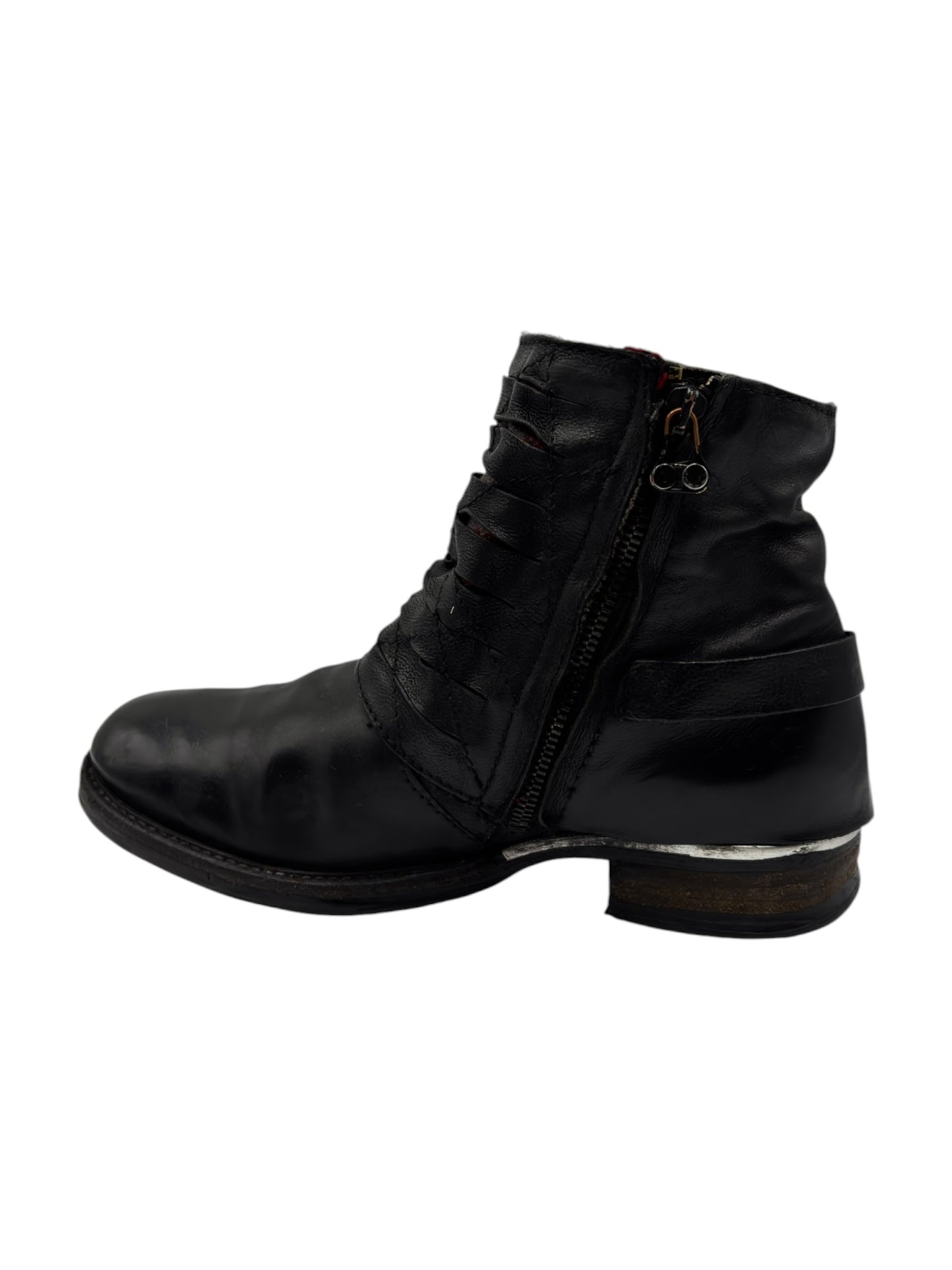 Vintage A.S.98 black leather boots