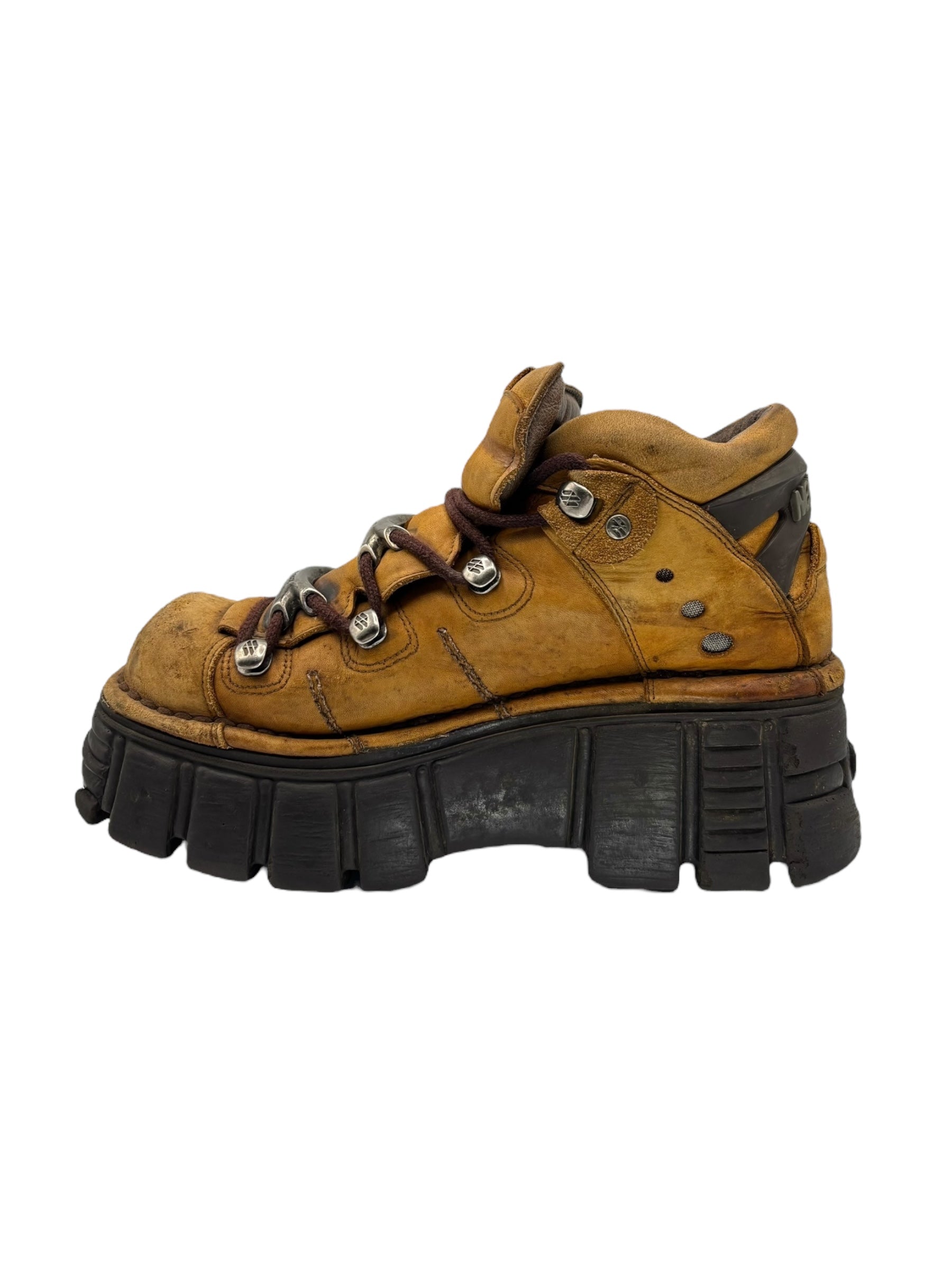 New Rock M-106 mustard color platform boots size 38
