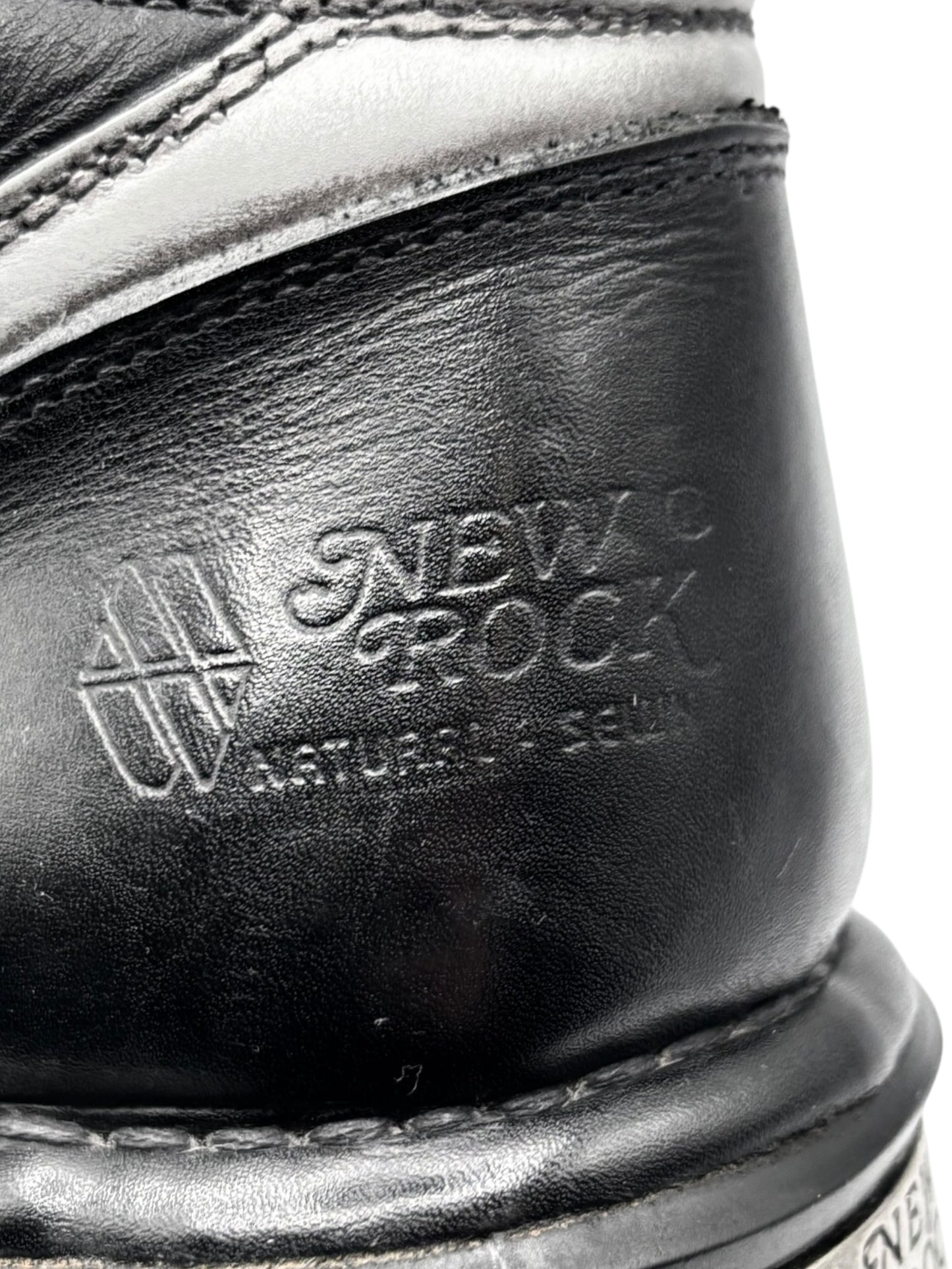Vintage New Rock combat ankle boots size 42