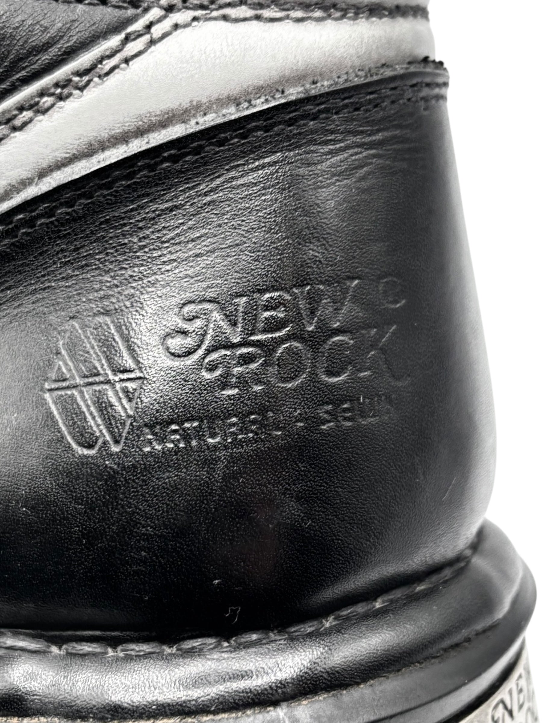 Vintage New Rock combat ankle boots size 42