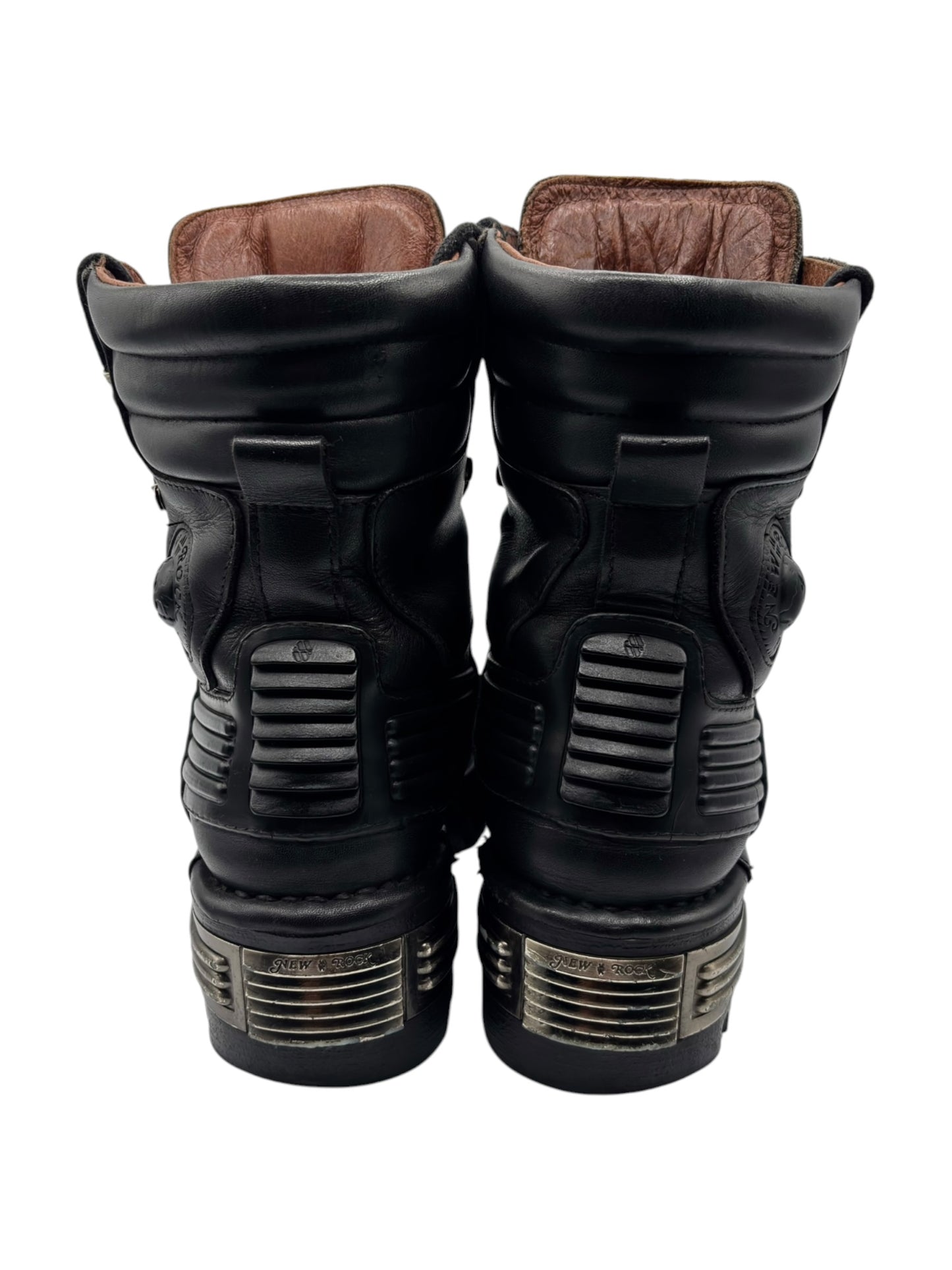 Vintage New Rock tiger reactor leather boots