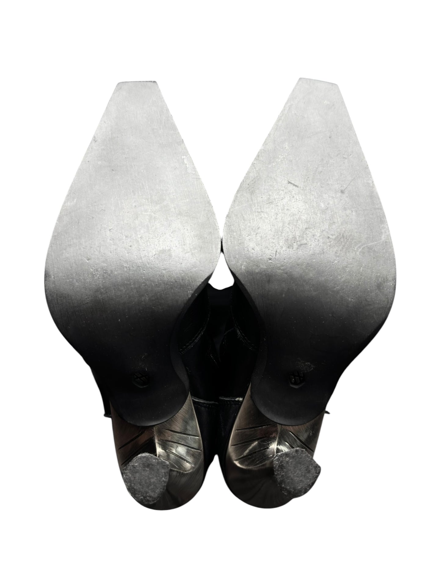 Vintage New Rock knee high leather heels