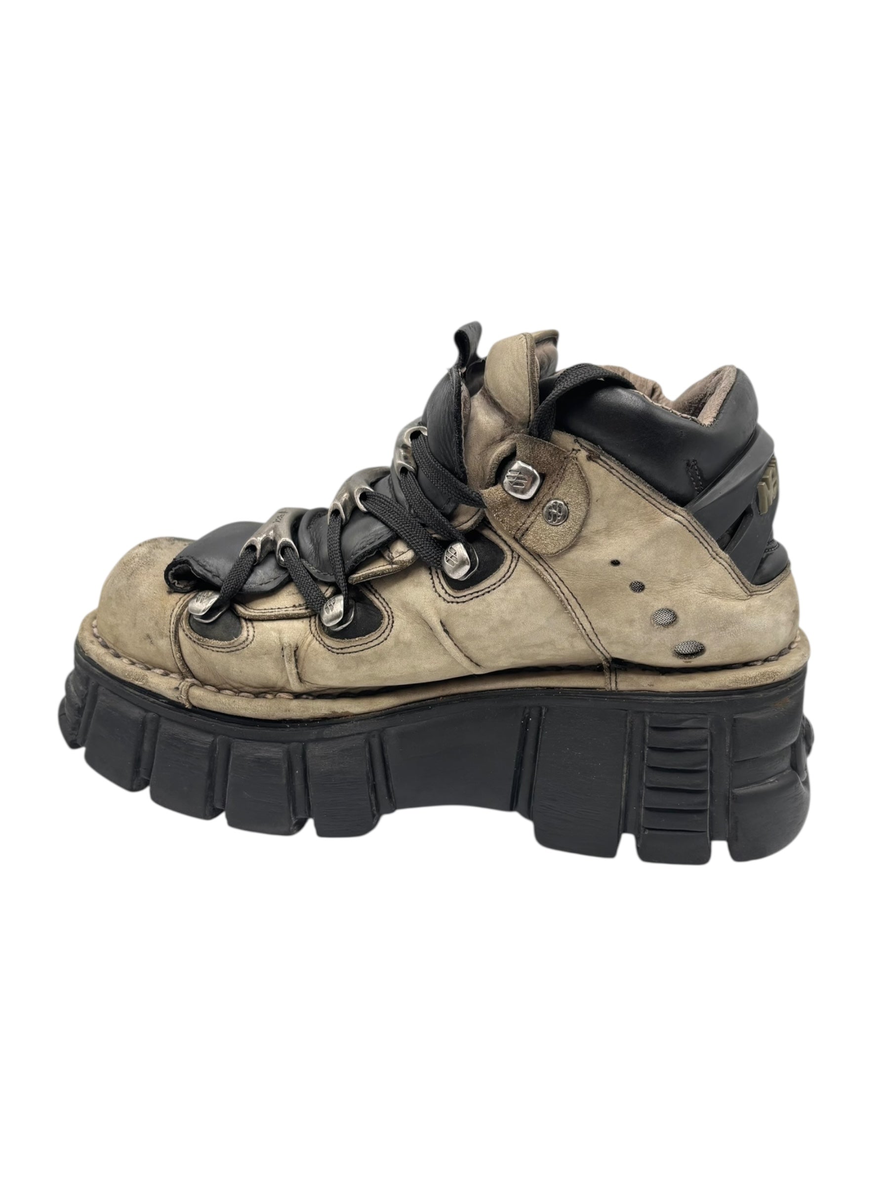 New Rock M-106 grey platform boots size 40