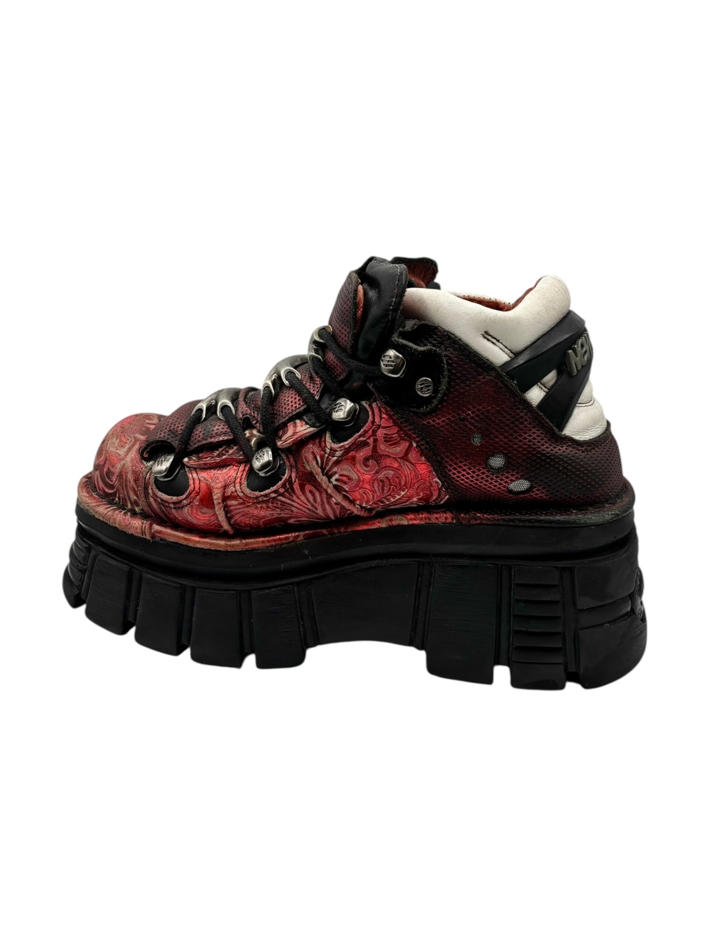 New Rock M.106 red platform boots size 38