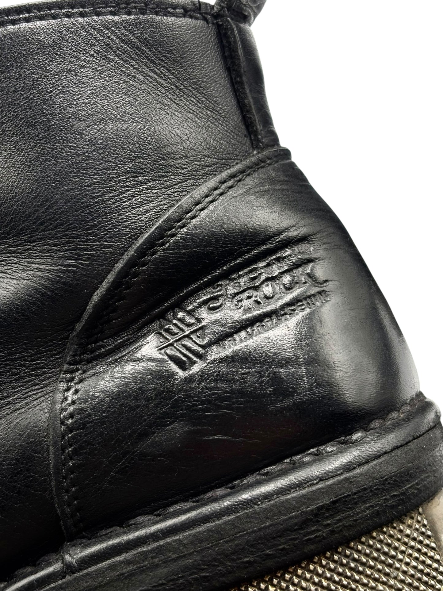Vintage New Rock raised-heel leather boots