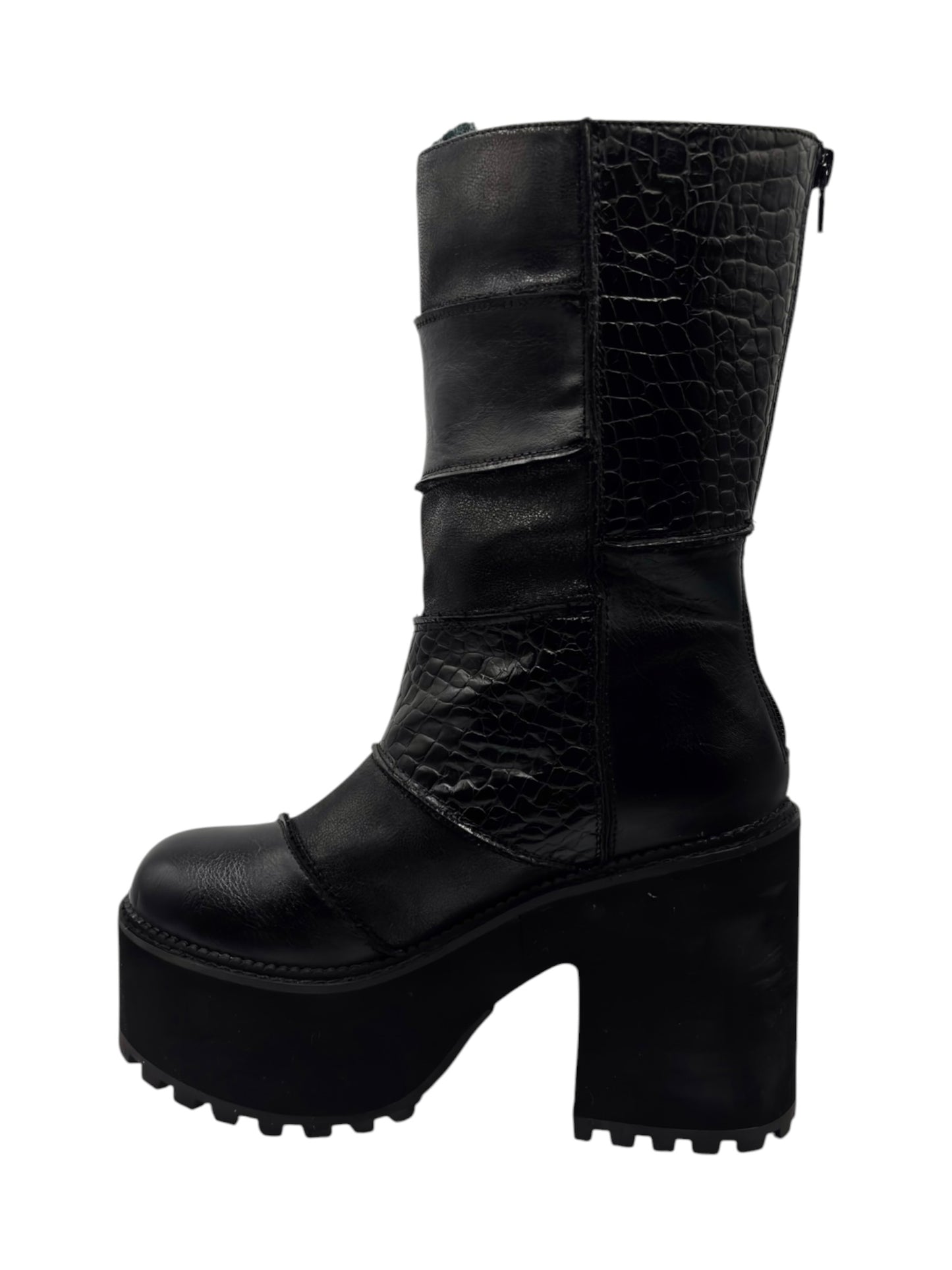 Vintage Buffalo leather platform boots