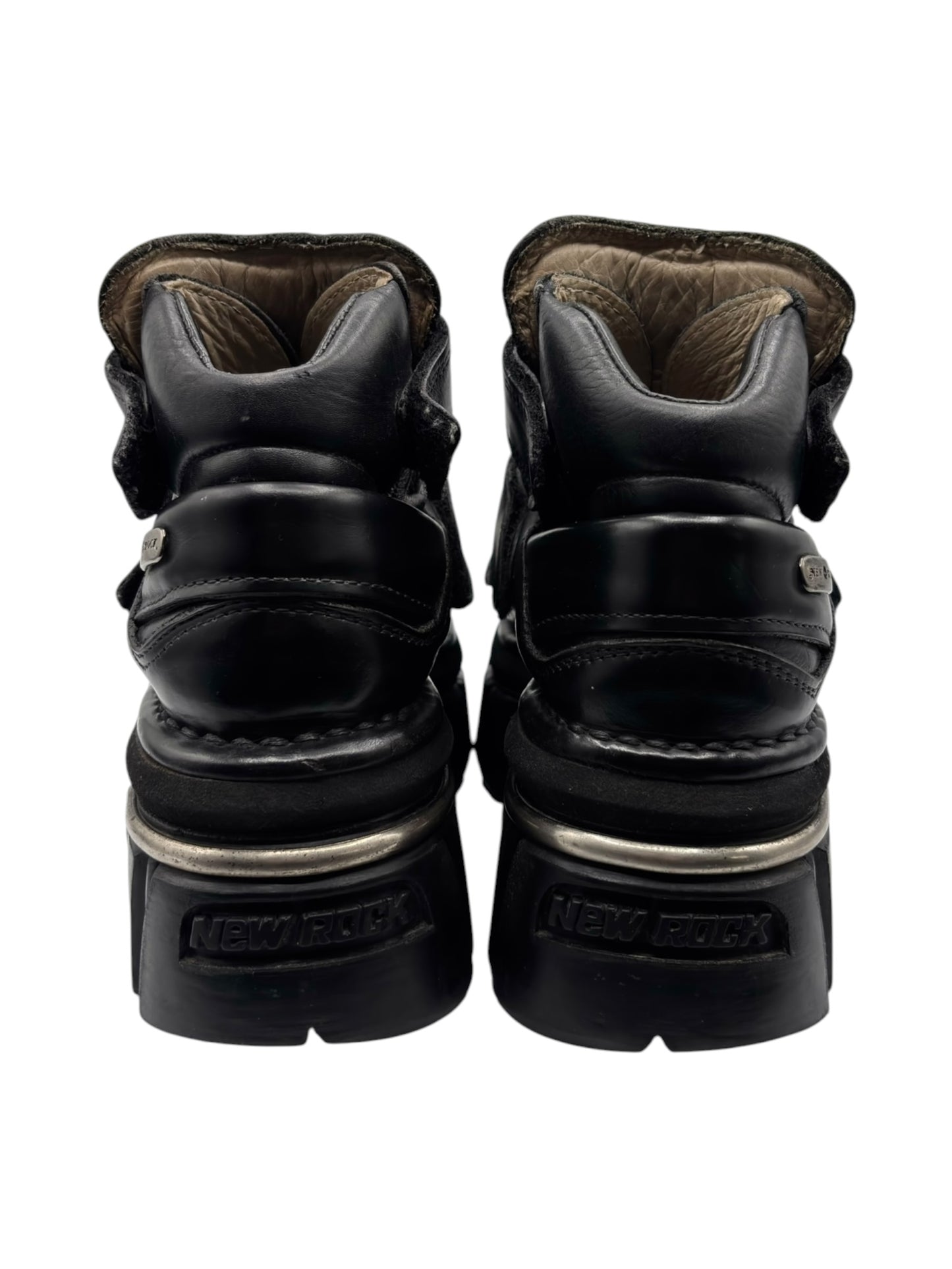 Vintage New Rock terminator velcro platform boots